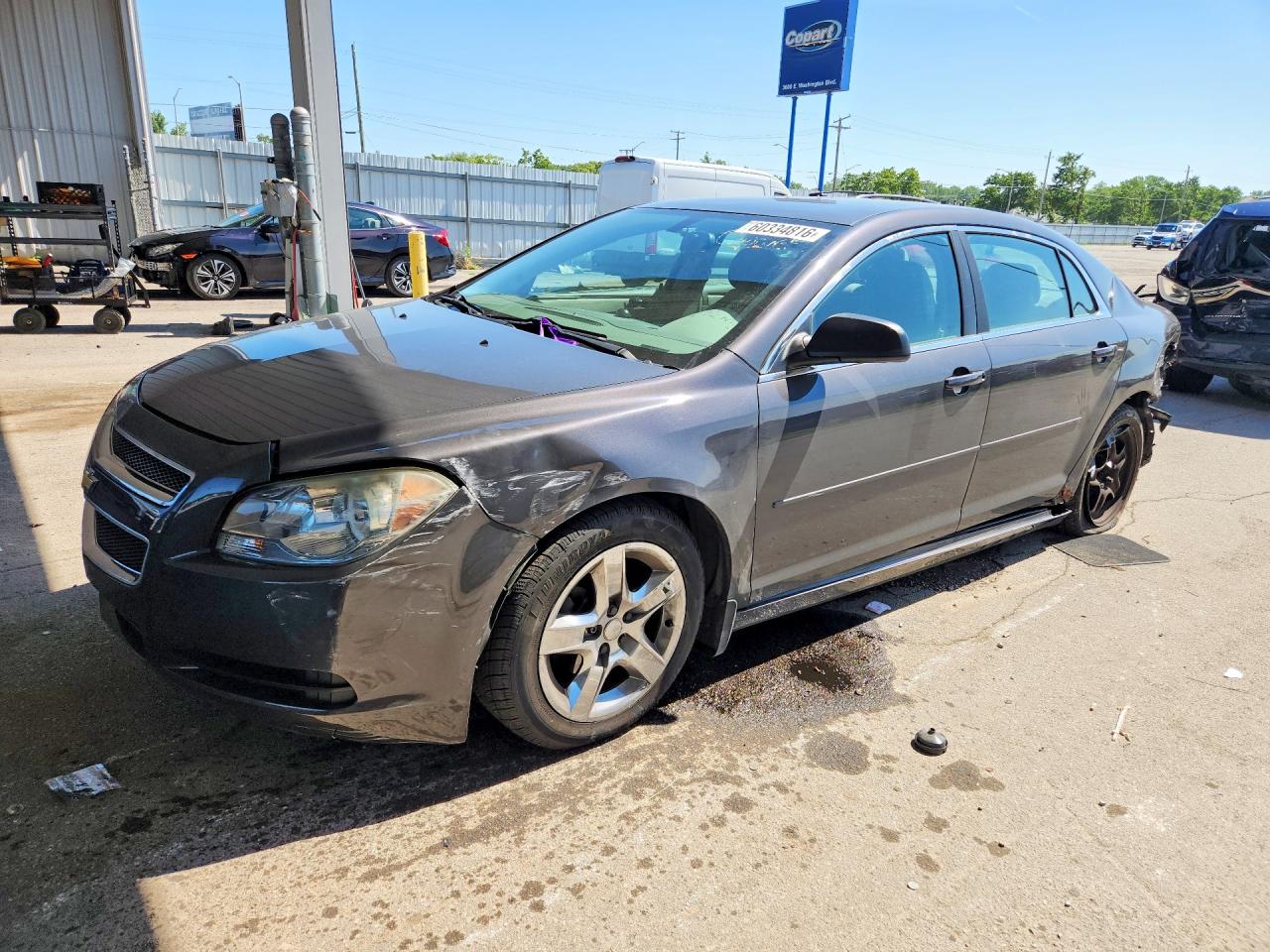 2012 Chevrolet Malibu Ls Gray vin: 1G1ZB5E04CF336008