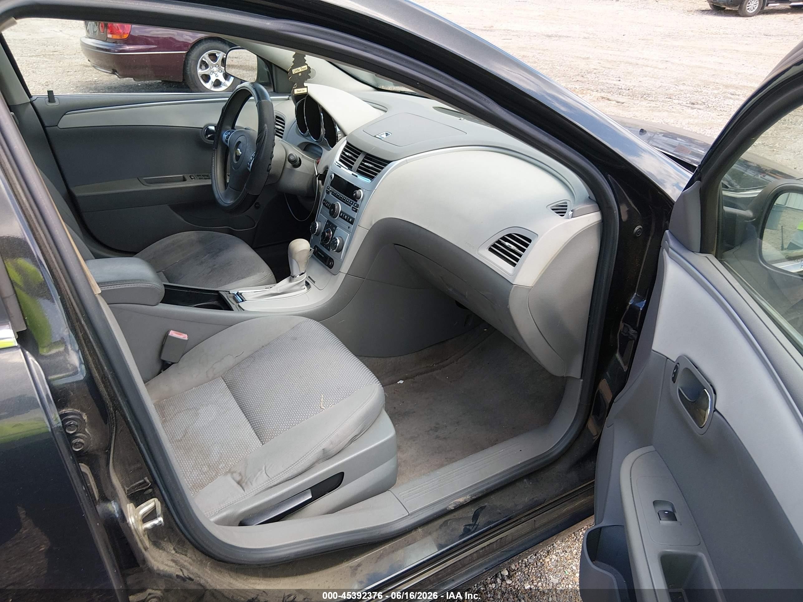 2012 Chevrolet Malibu Ls Black vin: 1G1ZB5E05CF151109