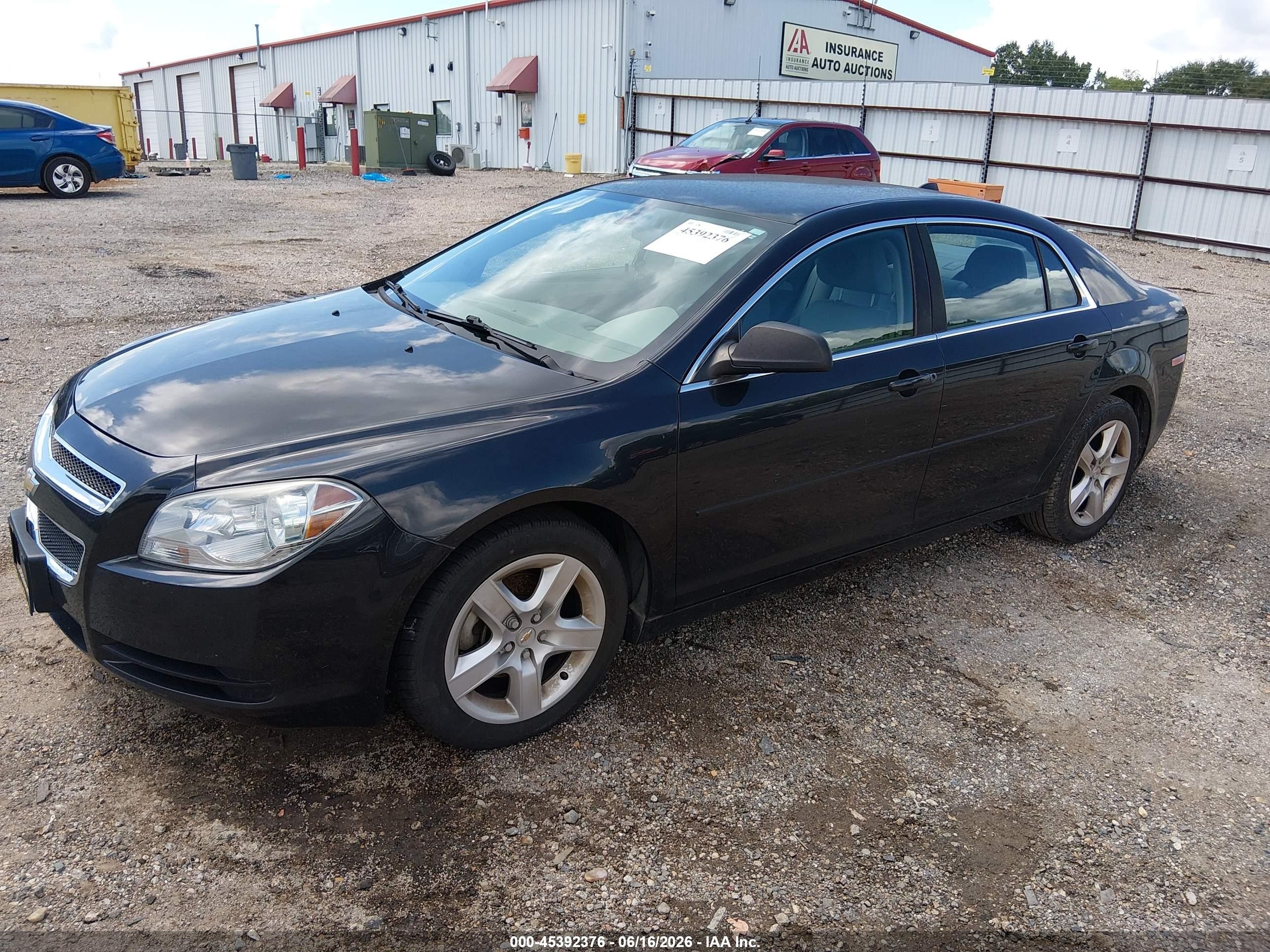 2012 Chevrolet Malibu Ls Black vin: 1G1ZB5E05CF151109