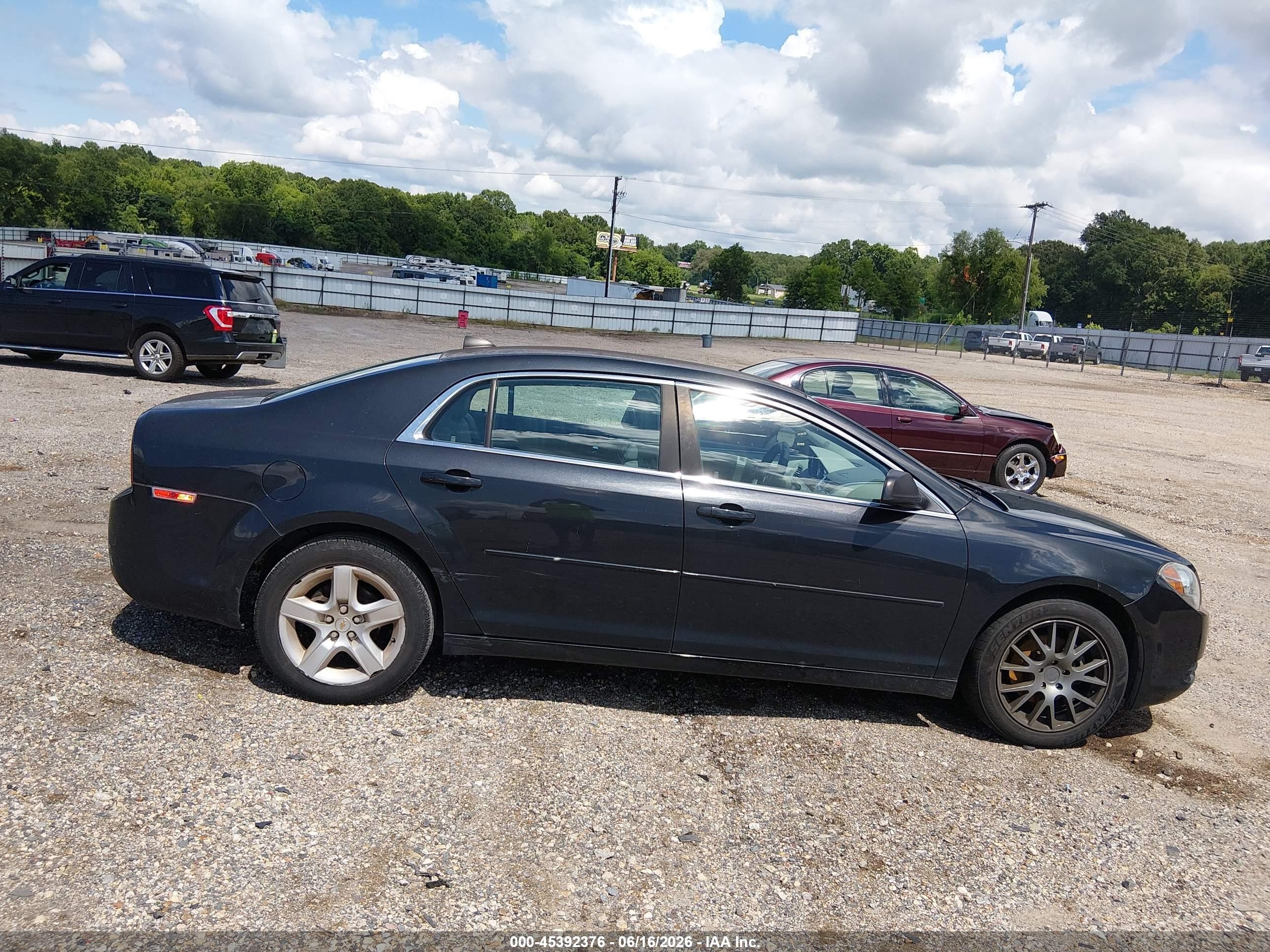 2012 Chevrolet Malibu Ls Black vin: 1G1ZB5E05CF151109