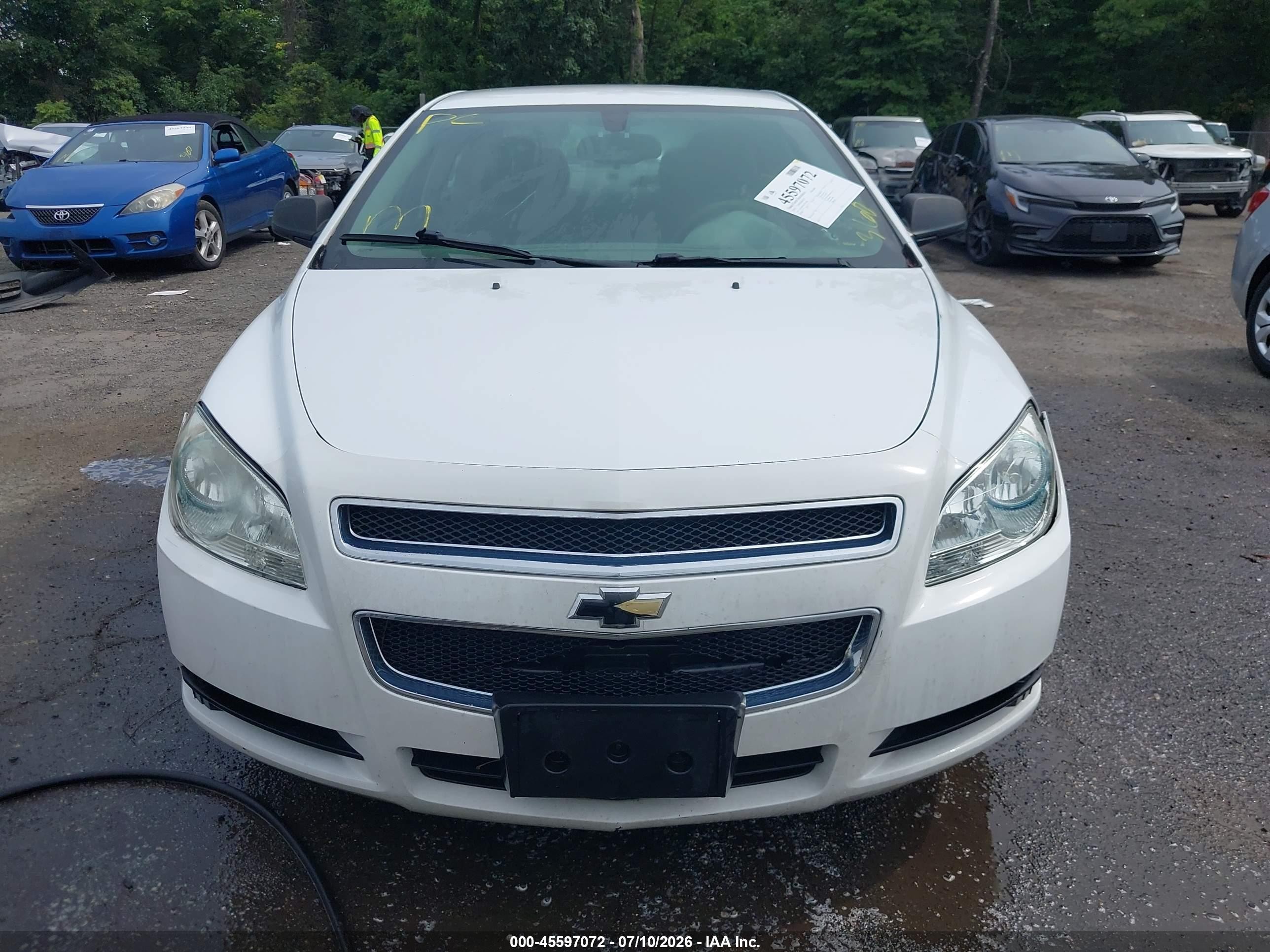 2012 Chevrolet Malibu Ls White vin: 1G1ZB5E05CF177662