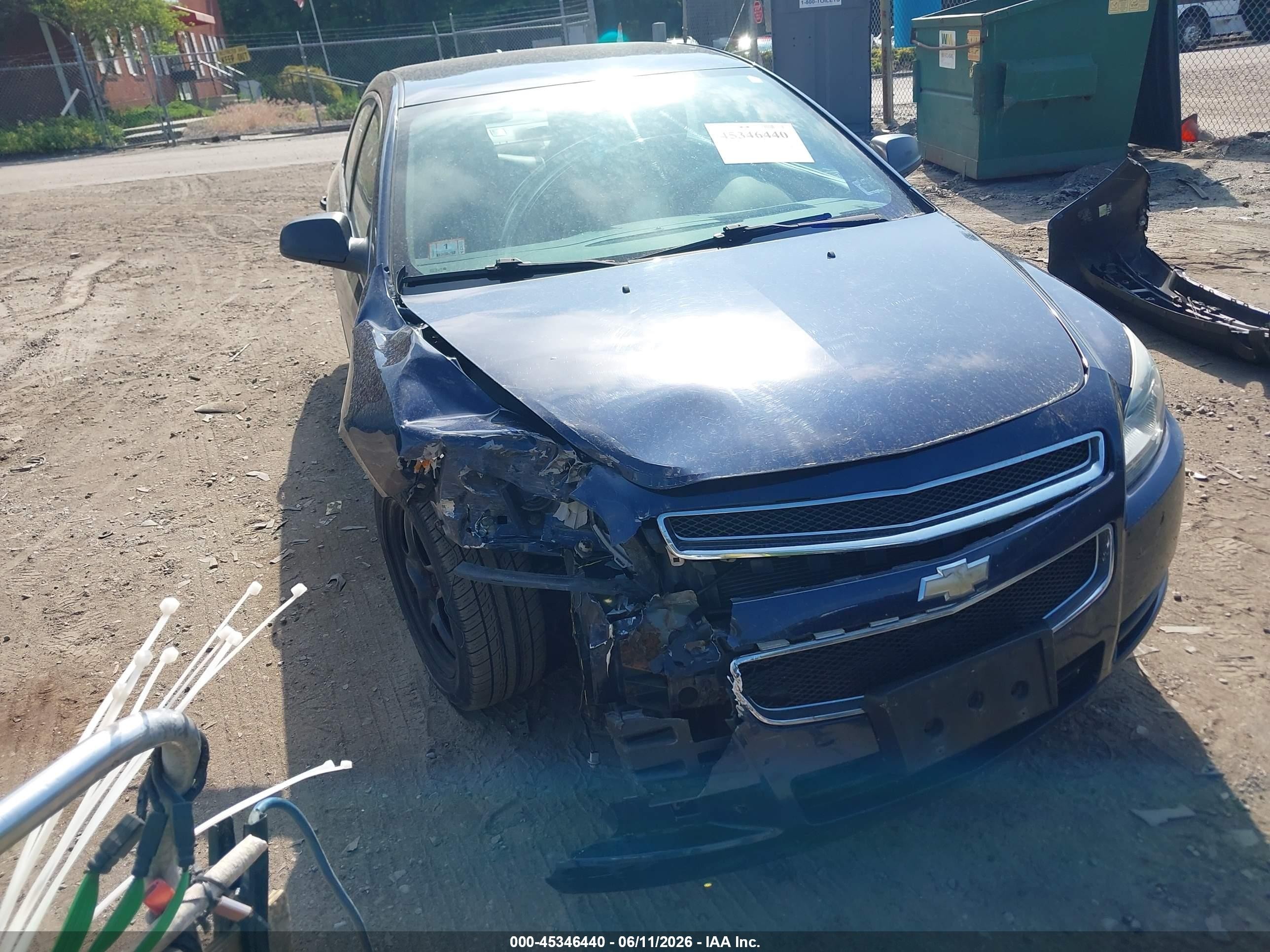 2012 Chevrolet Malibu Ls Blue vin: 1G1ZB5E05CF227413