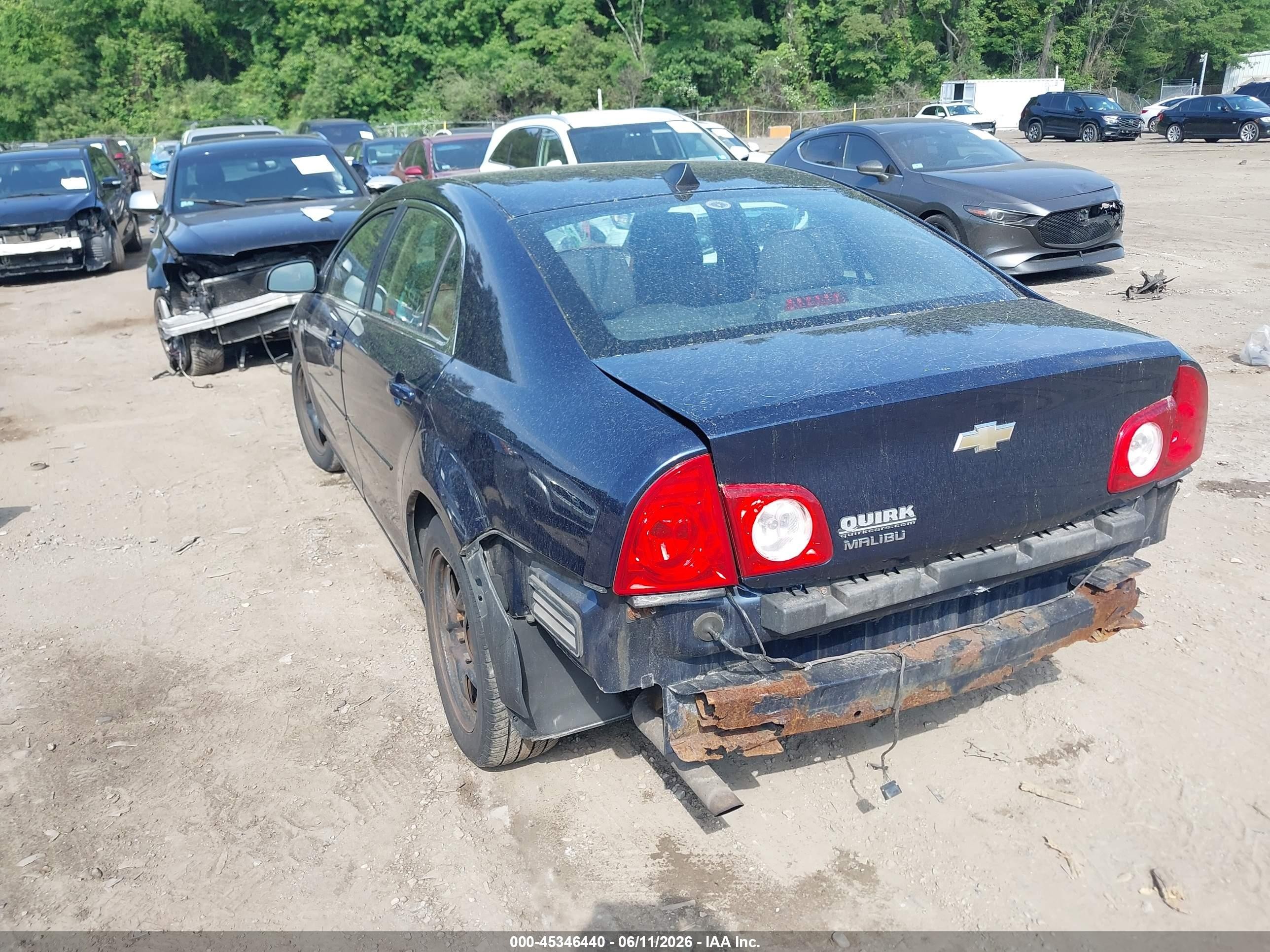 2012 Chevrolet Malibu Ls Blue vin: 1G1ZB5E05CF227413