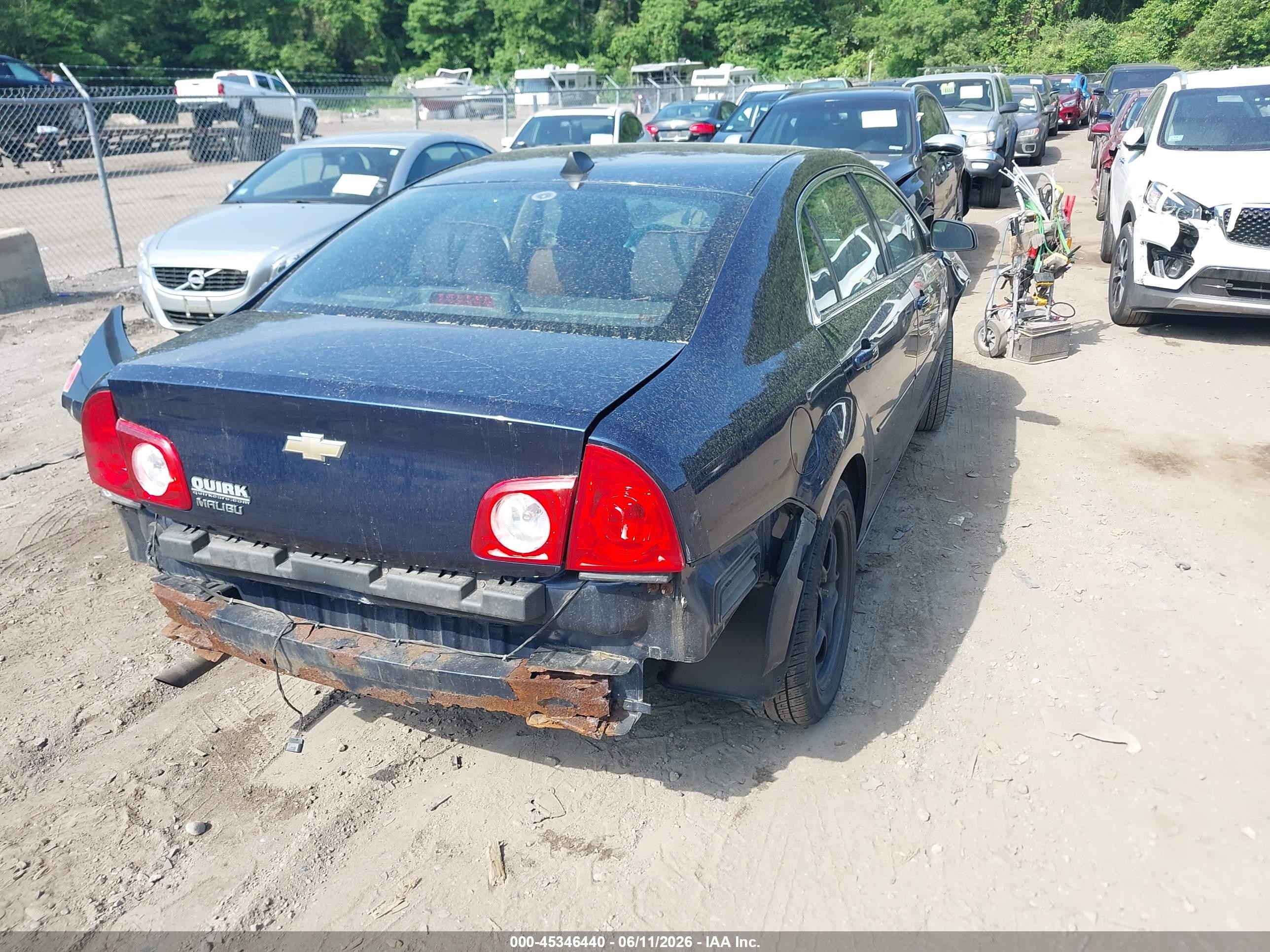 2012 Chevrolet Malibu Ls Blue vin: 1G1ZB5E05CF227413