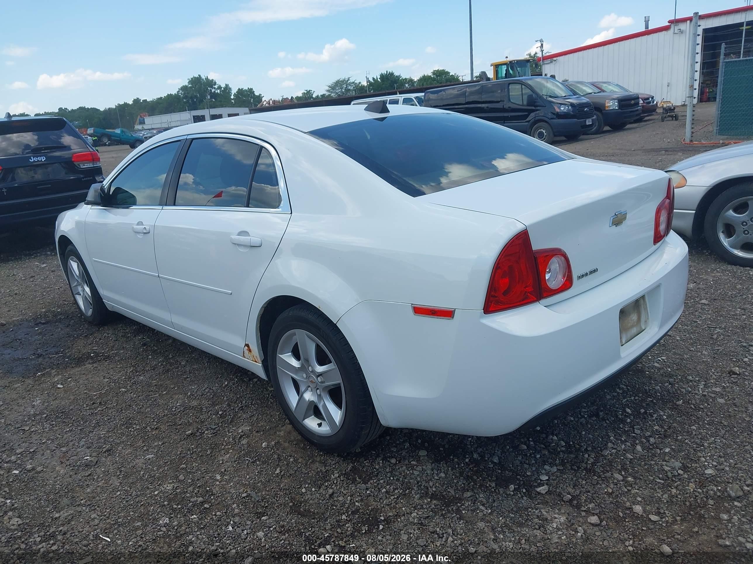 2012 Chevrolet Malibu Ls Yellow vin: 1G1ZB5E05CF254269