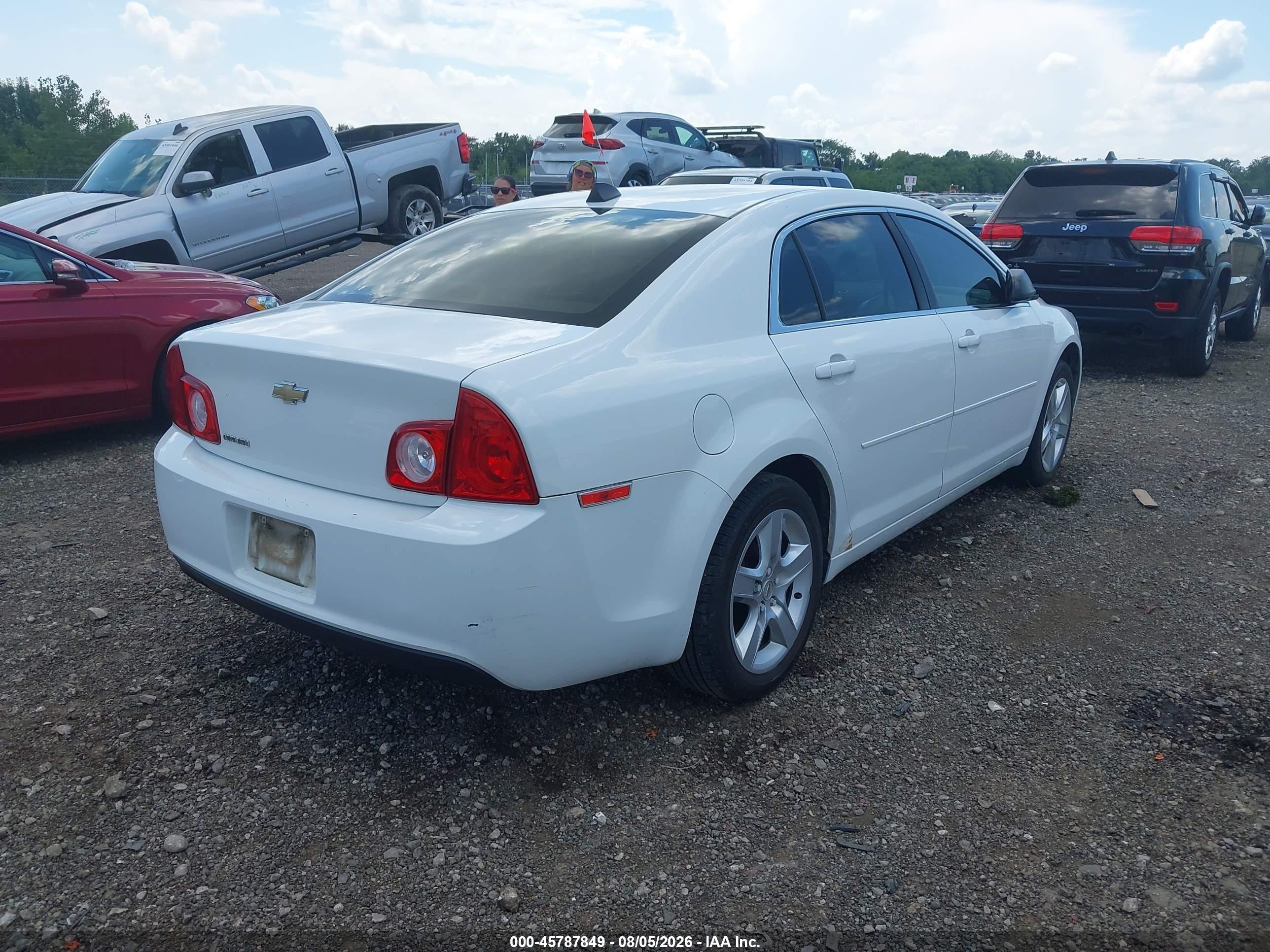 2012 Chevrolet Malibu Ls Yellow vin: 1G1ZB5E05CF254269