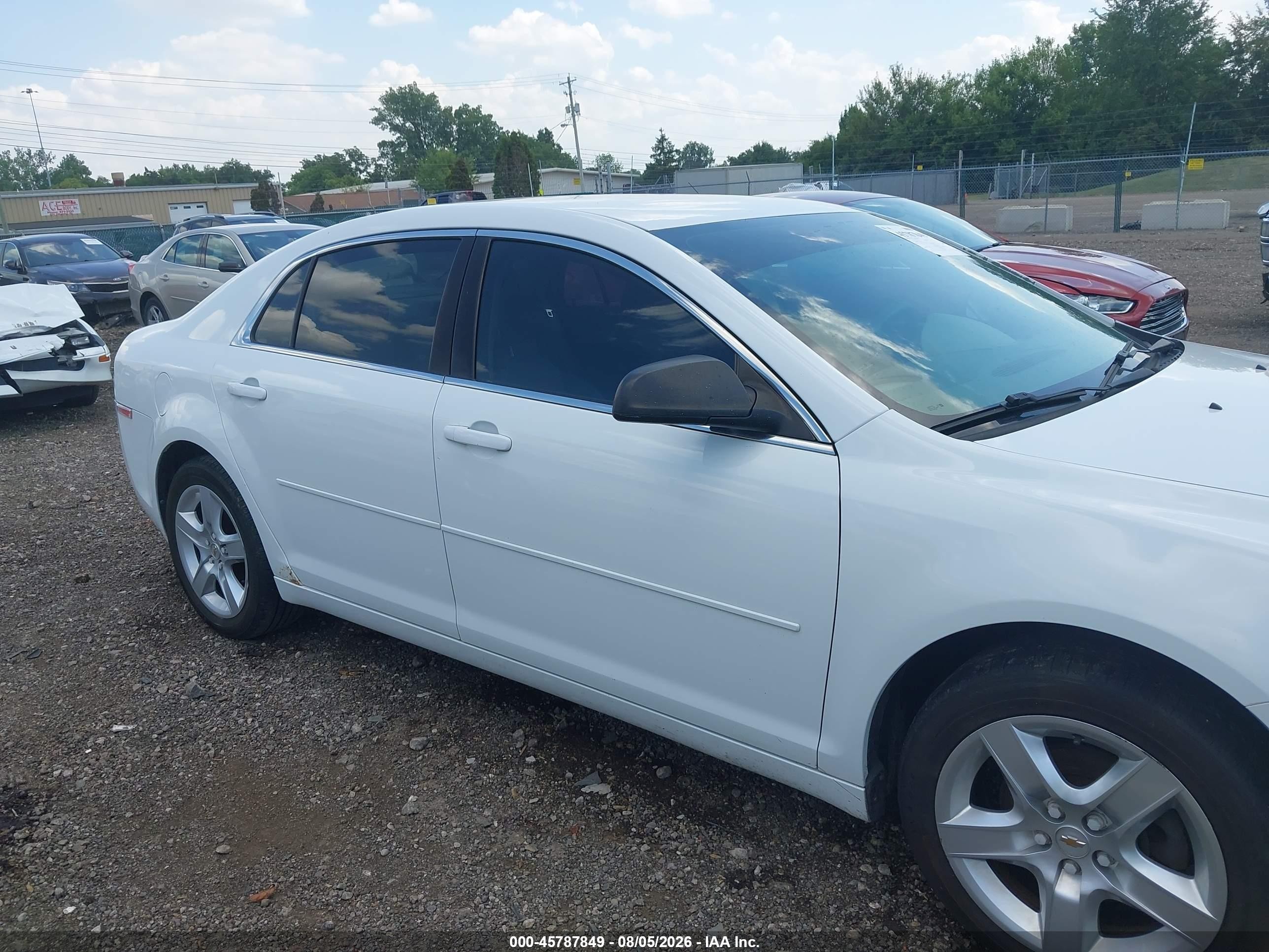 2012 Chevrolet Malibu Ls Yellow vin: 1G1ZB5E05CF254269