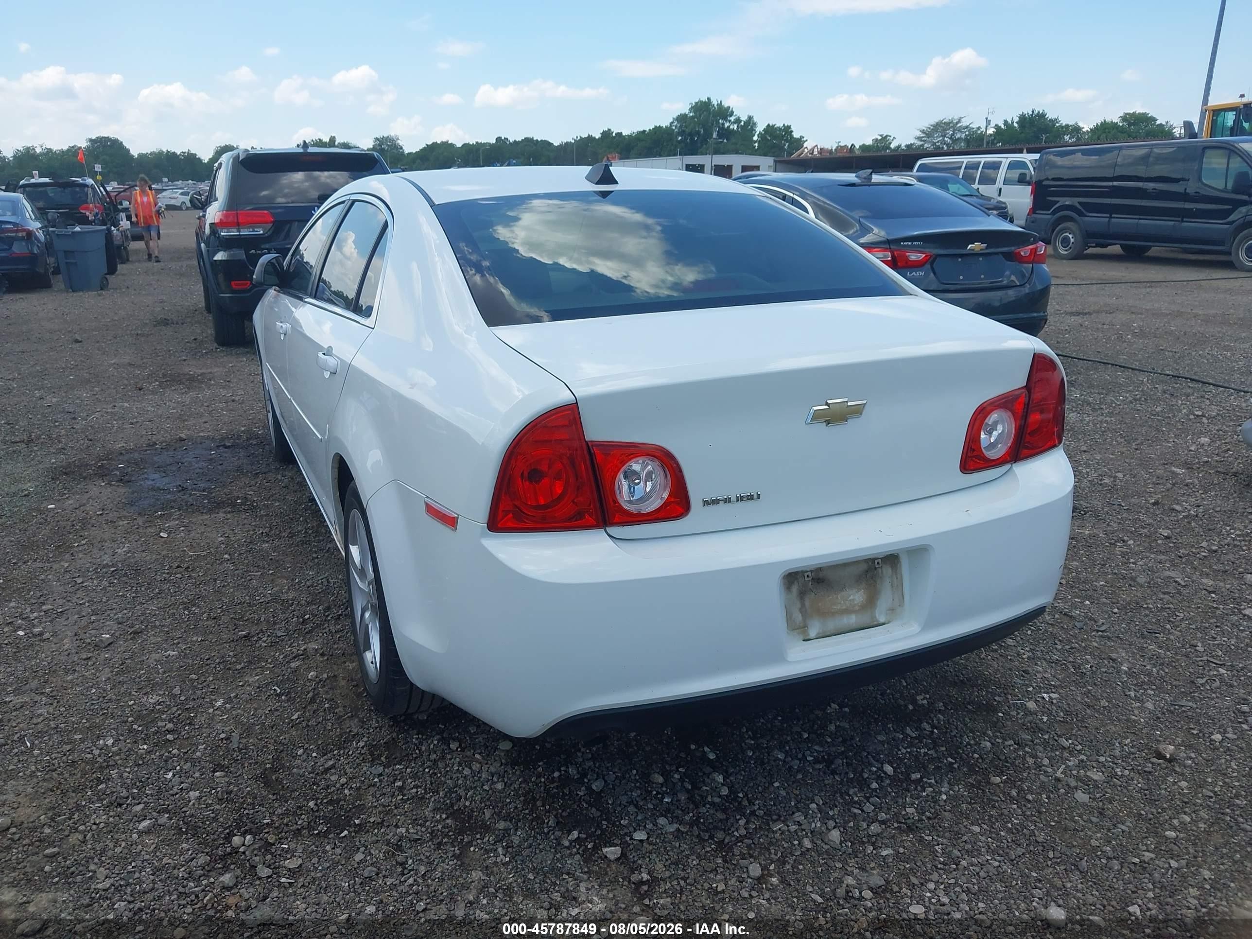 2012 Chevrolet Malibu Ls Yellow vin: 1G1ZB5E05CF254269