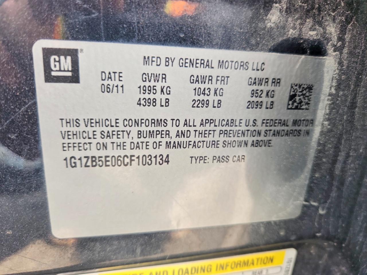 2012 Chevrolet Malibu Ls Black vin: 1G1ZB5E06CF103134