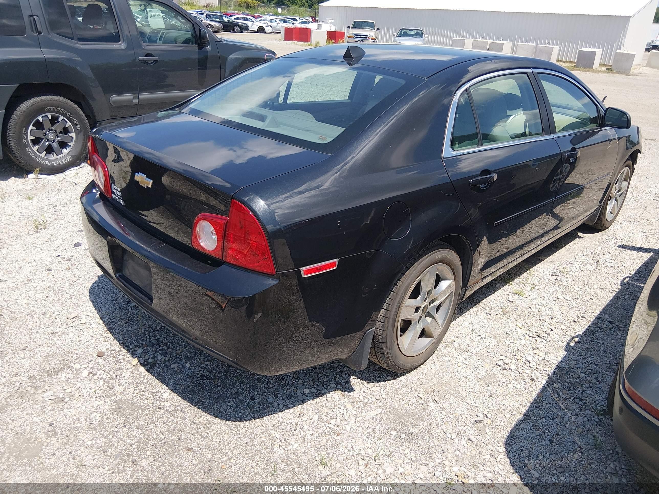 2012 Chevrolet Malibu Ls Black vin: 1G1ZB5E06CF162099
