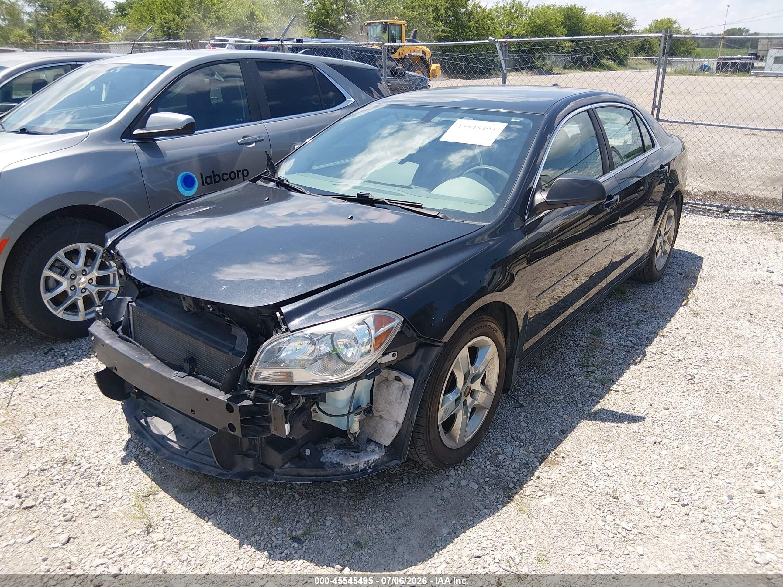 2012 Chevrolet Malibu Ls Black vin: 1G1ZB5E06CF162099