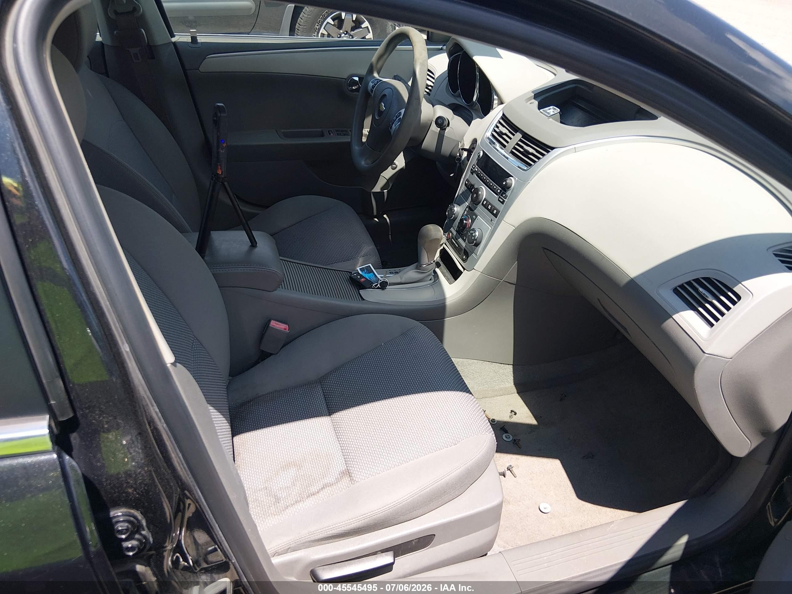 2012 Chevrolet Malibu Ls Black vin: 1G1ZB5E06CF162099