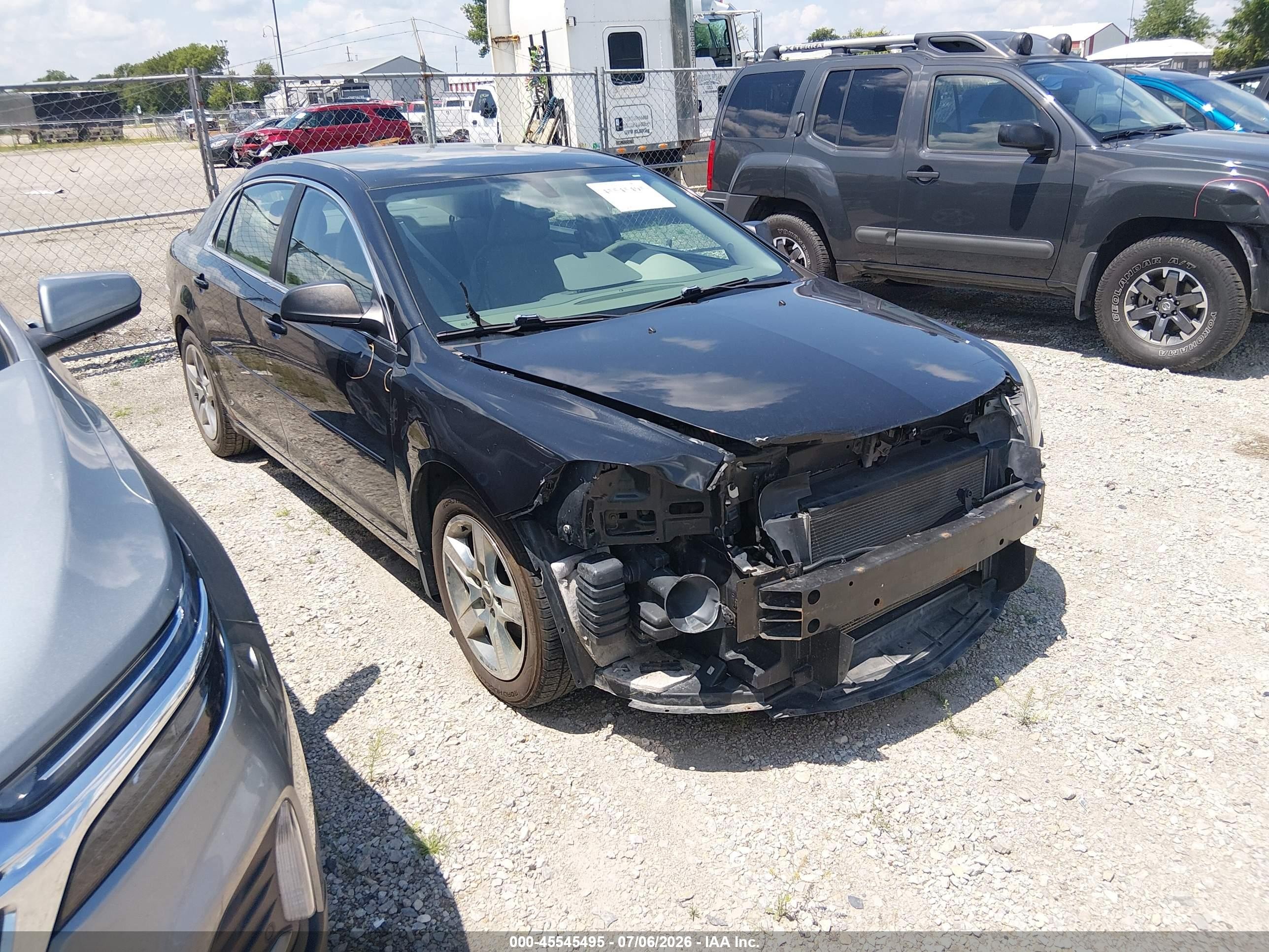 2012 Chevrolet Malibu Ls Black vin: 1G1ZB5E06CF162099