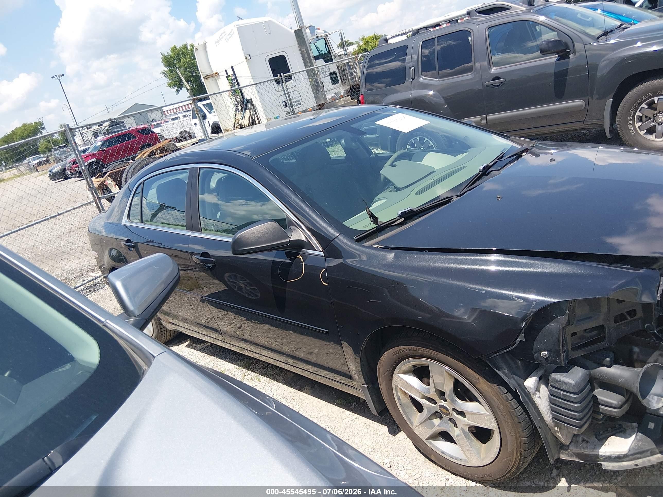 2012 Chevrolet Malibu Ls Black vin: 1G1ZB5E06CF162099