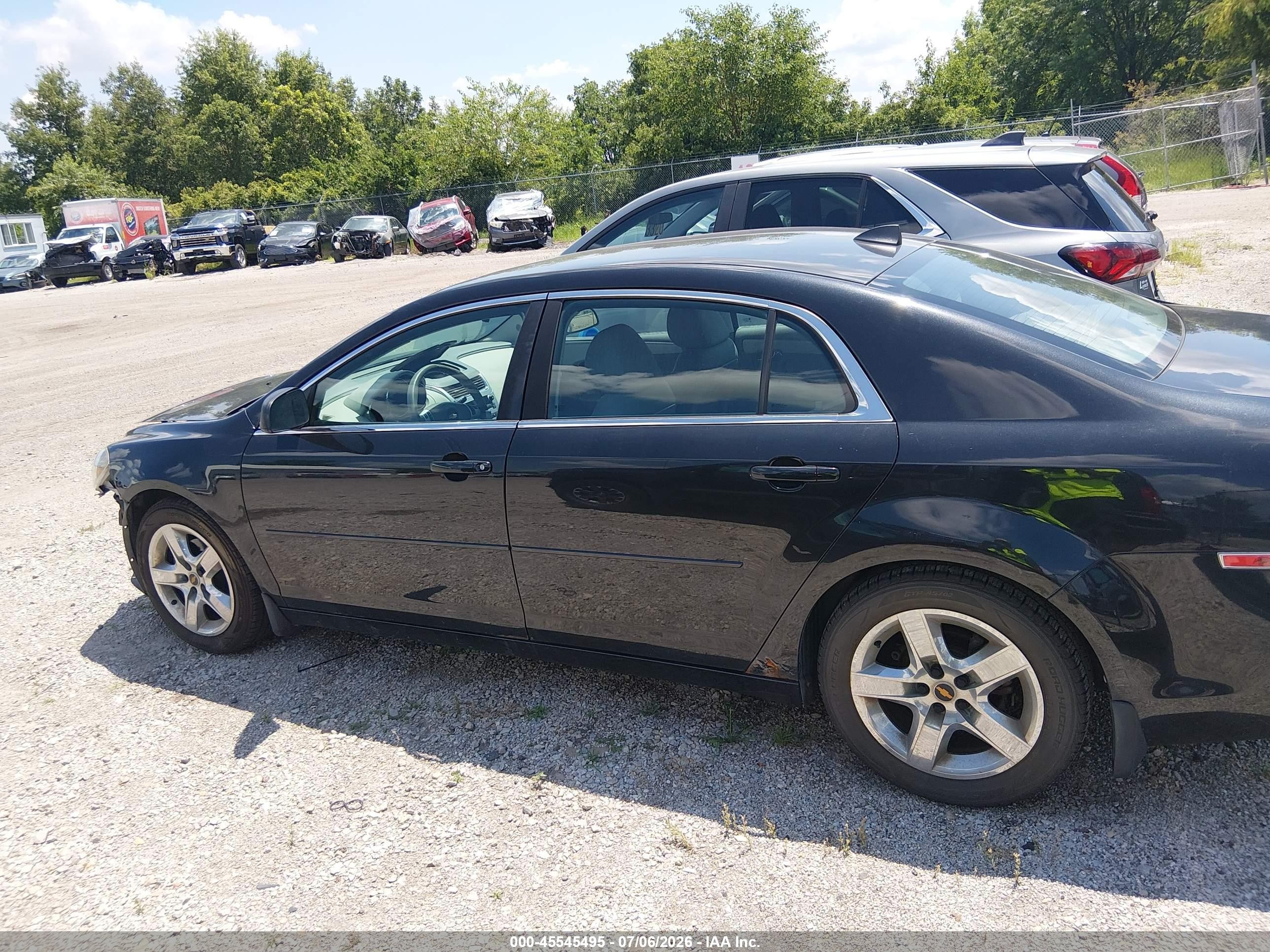 2012 Chevrolet Malibu Ls Black vin: 1G1ZB5E06CF162099