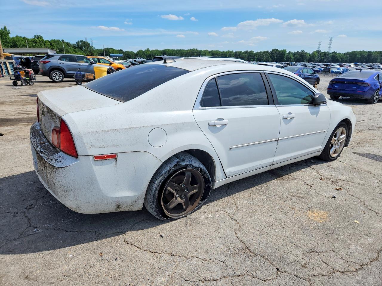 2012 Chevrolet Malibu Ls Белый vin: 1G1ZB5E06CF169229