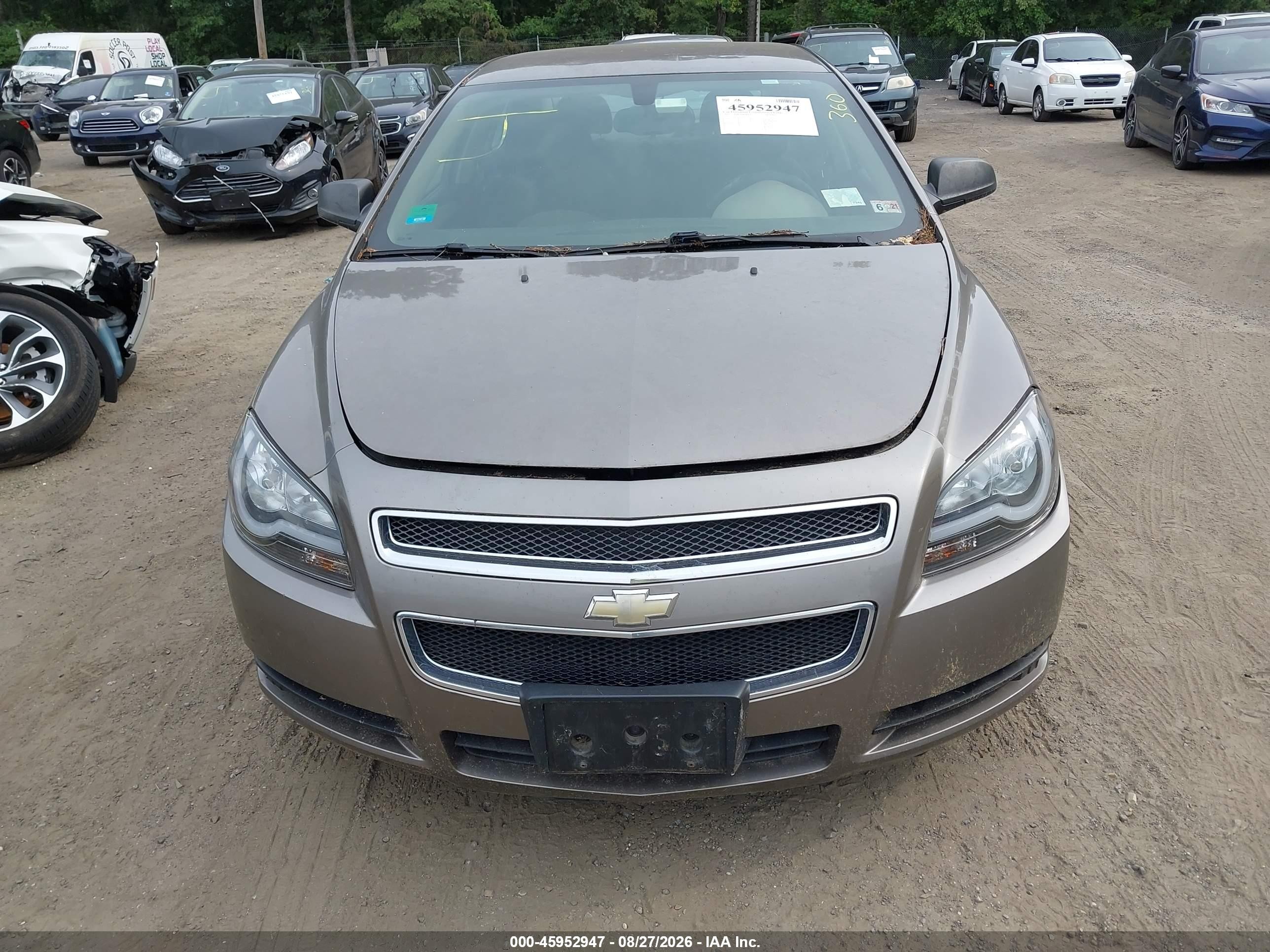 2012 Chevrolet Malibu Ls Dark Brown vin: 1G1ZB5E06CF224892