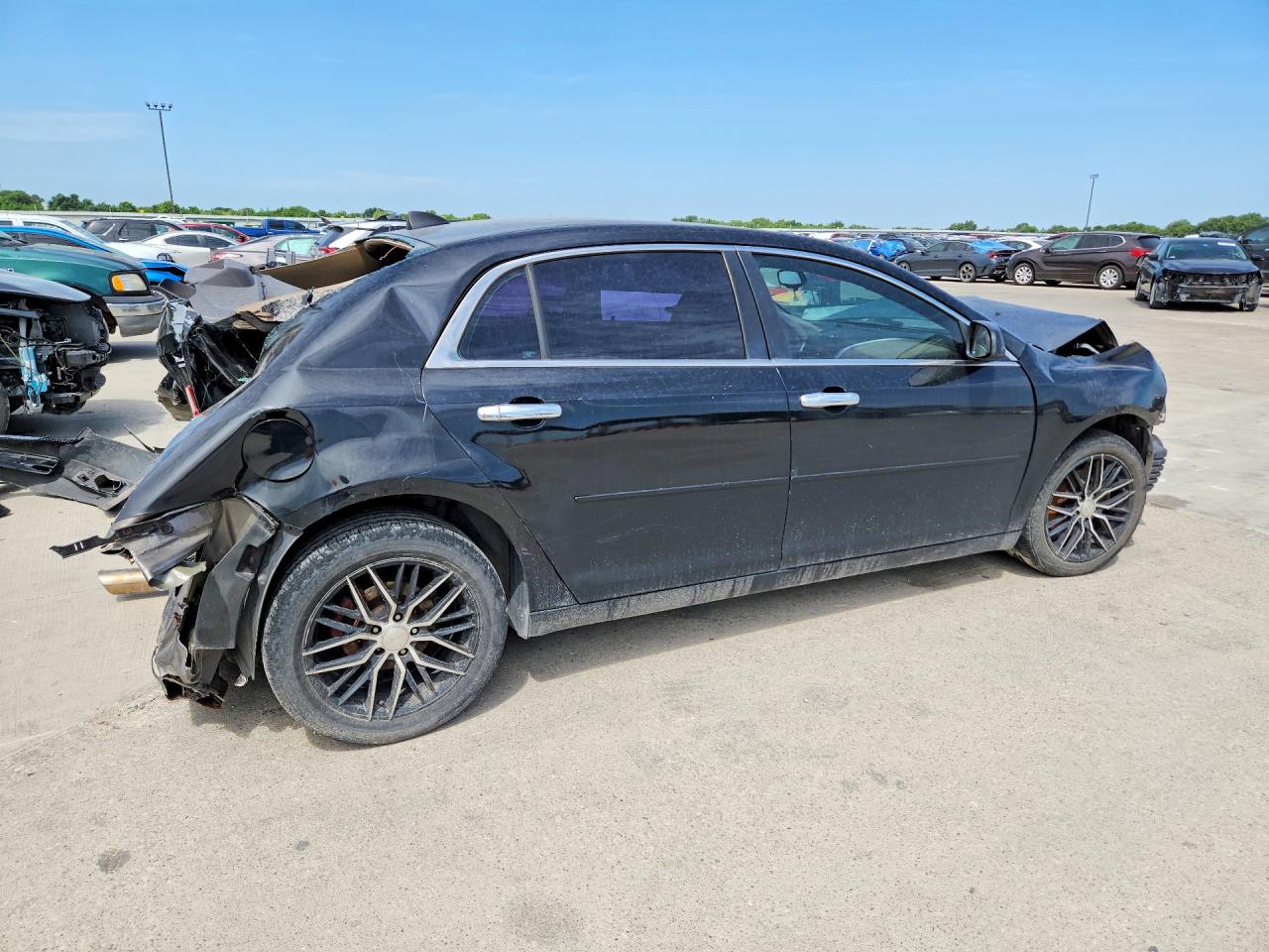 2012 Chevrolet Malibu Ls Black vin: 1G1ZB5E06CF241546