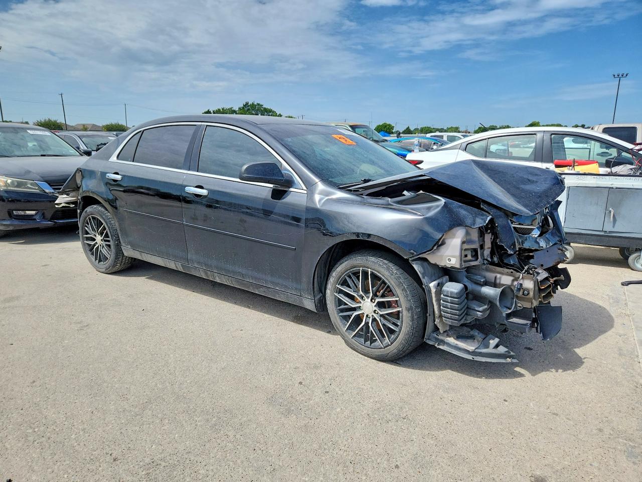 2012 Chevrolet Malibu Ls Black vin: 1G1ZB5E06CF241546