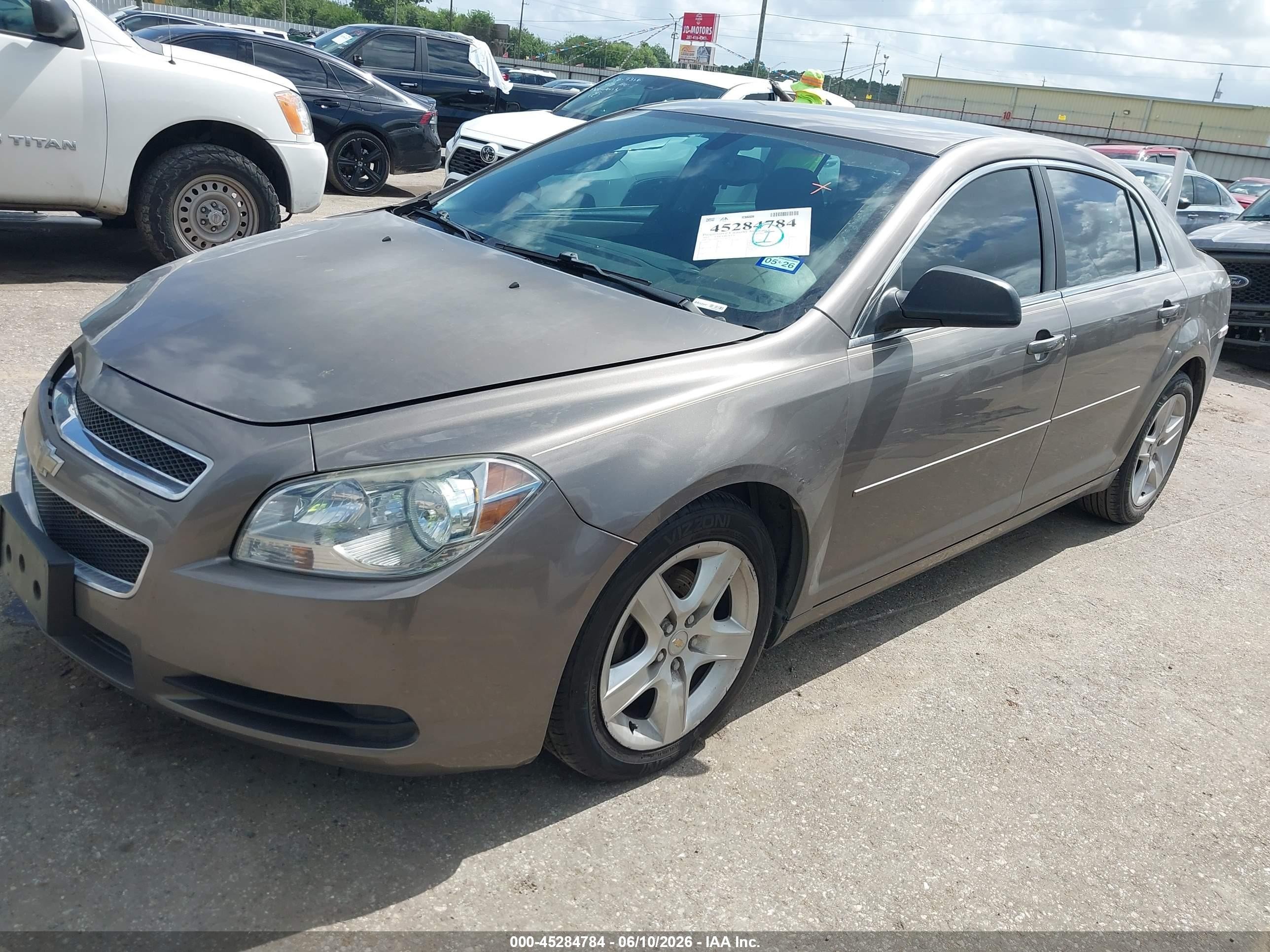 2012 Chevrolet Malibu Ls Brown vin: 1G1ZB5E07CF185195