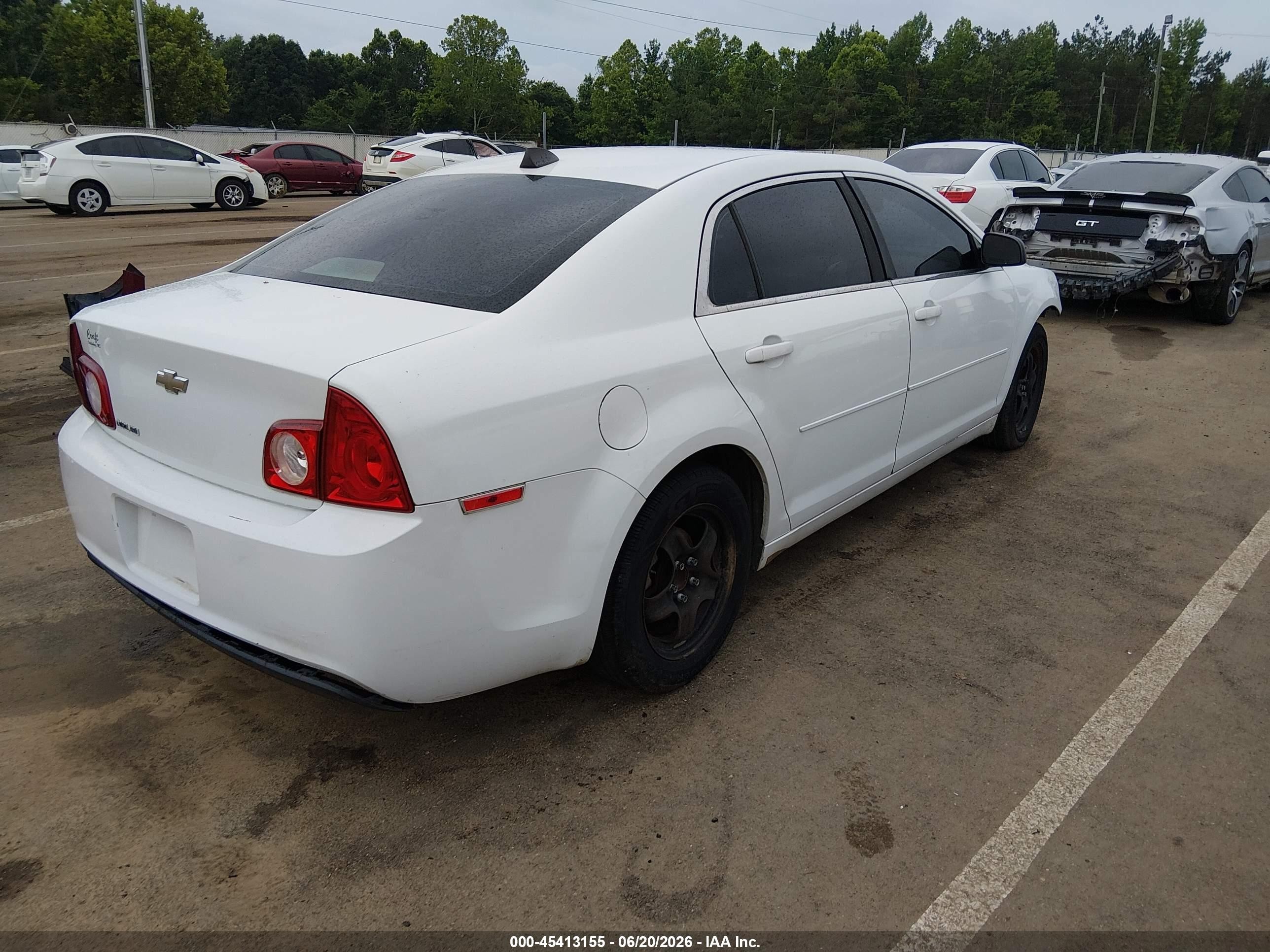 2012 Chevrolet Malibu Ls White vin: 1G1ZB5E07CF192101