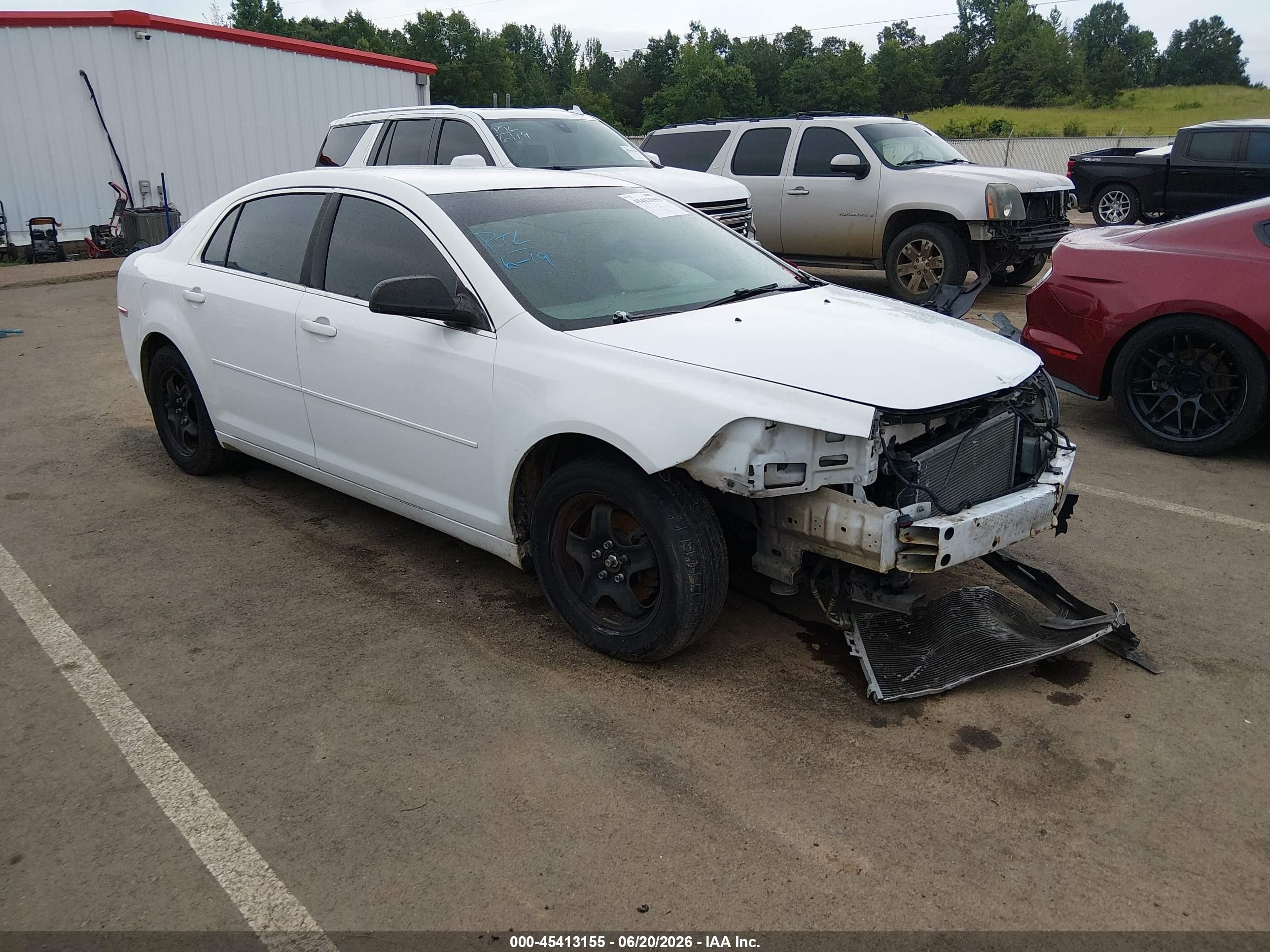 2012 Chevrolet Malibu Ls White vin: 1G1ZB5E07CF192101