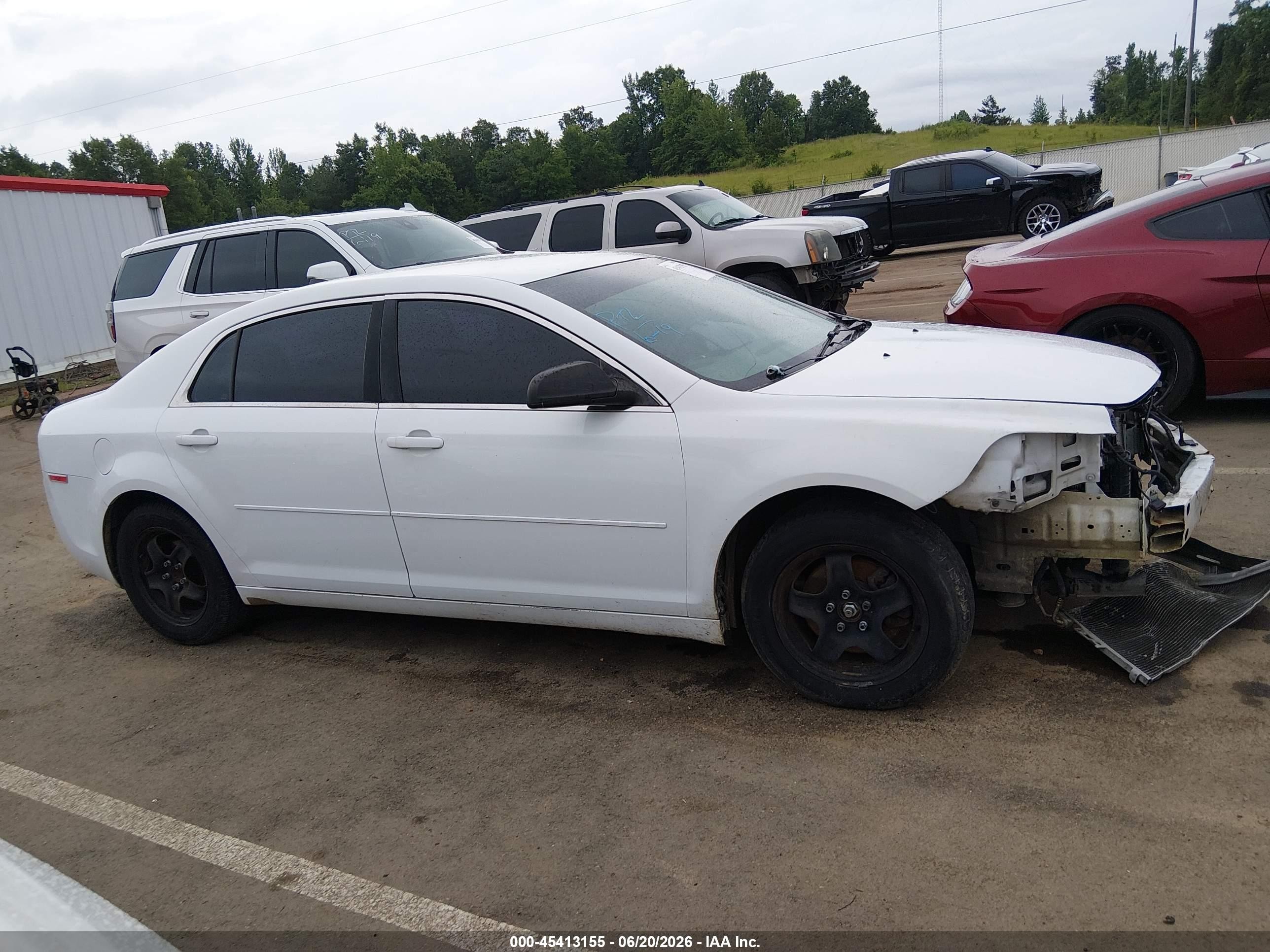 2012 Chevrolet Malibu Ls White vin: 1G1ZB5E07CF192101