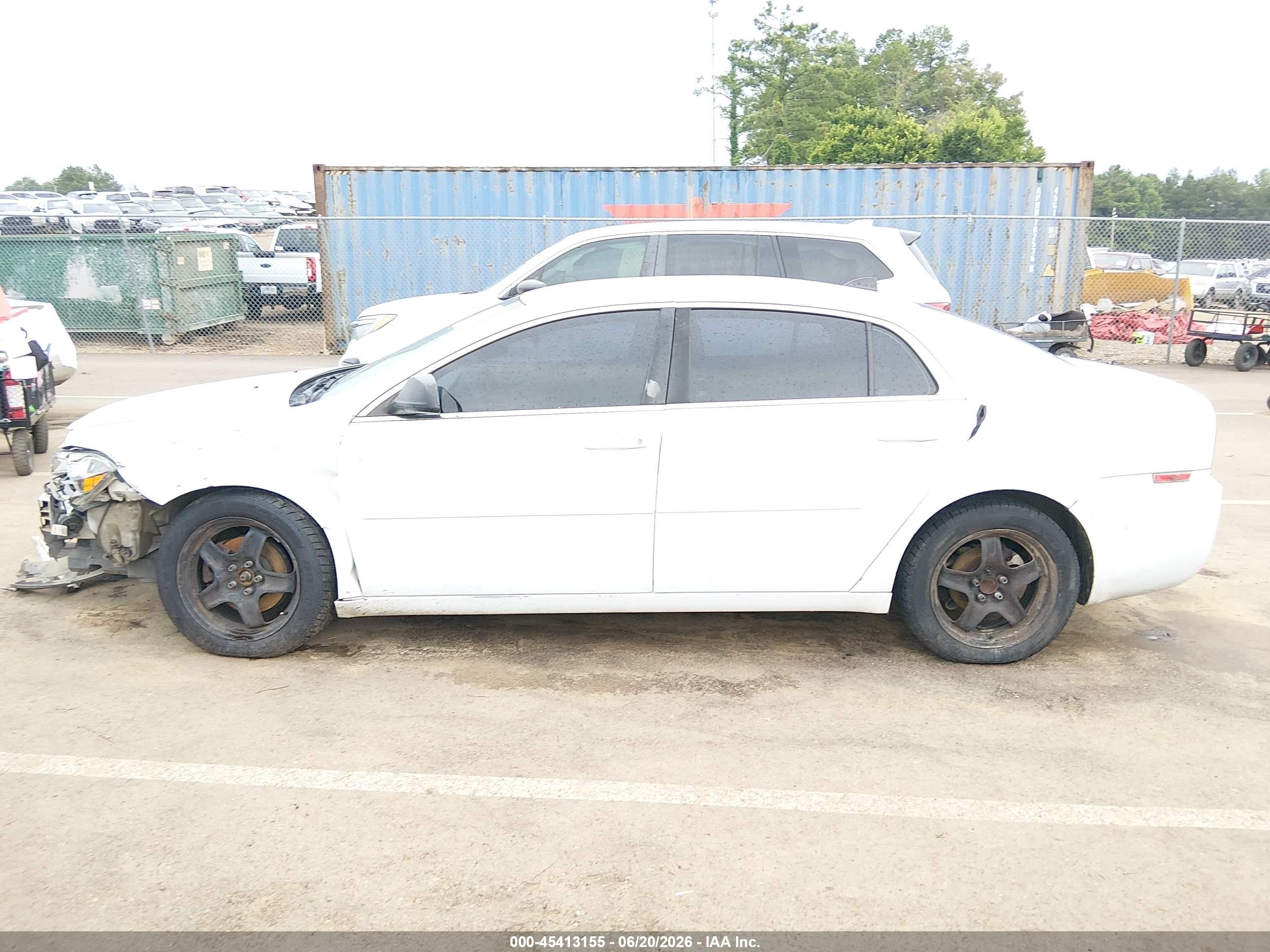 2012 Chevrolet Malibu Ls White vin: 1G1ZB5E07CF192101