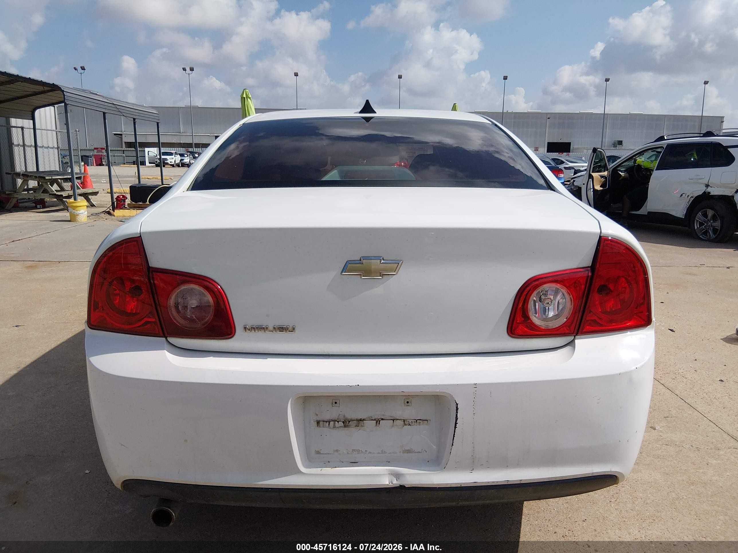 2012 Chevrolet Malibu Ls White vin: 1G1ZB5E07CF211908