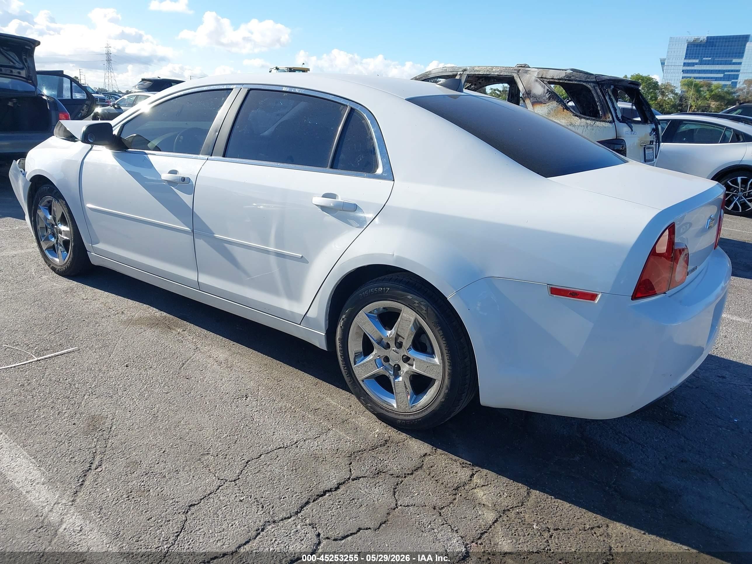 2012 Chevrolet Malibu Ls White vin: 1G1ZB5E07CF226912