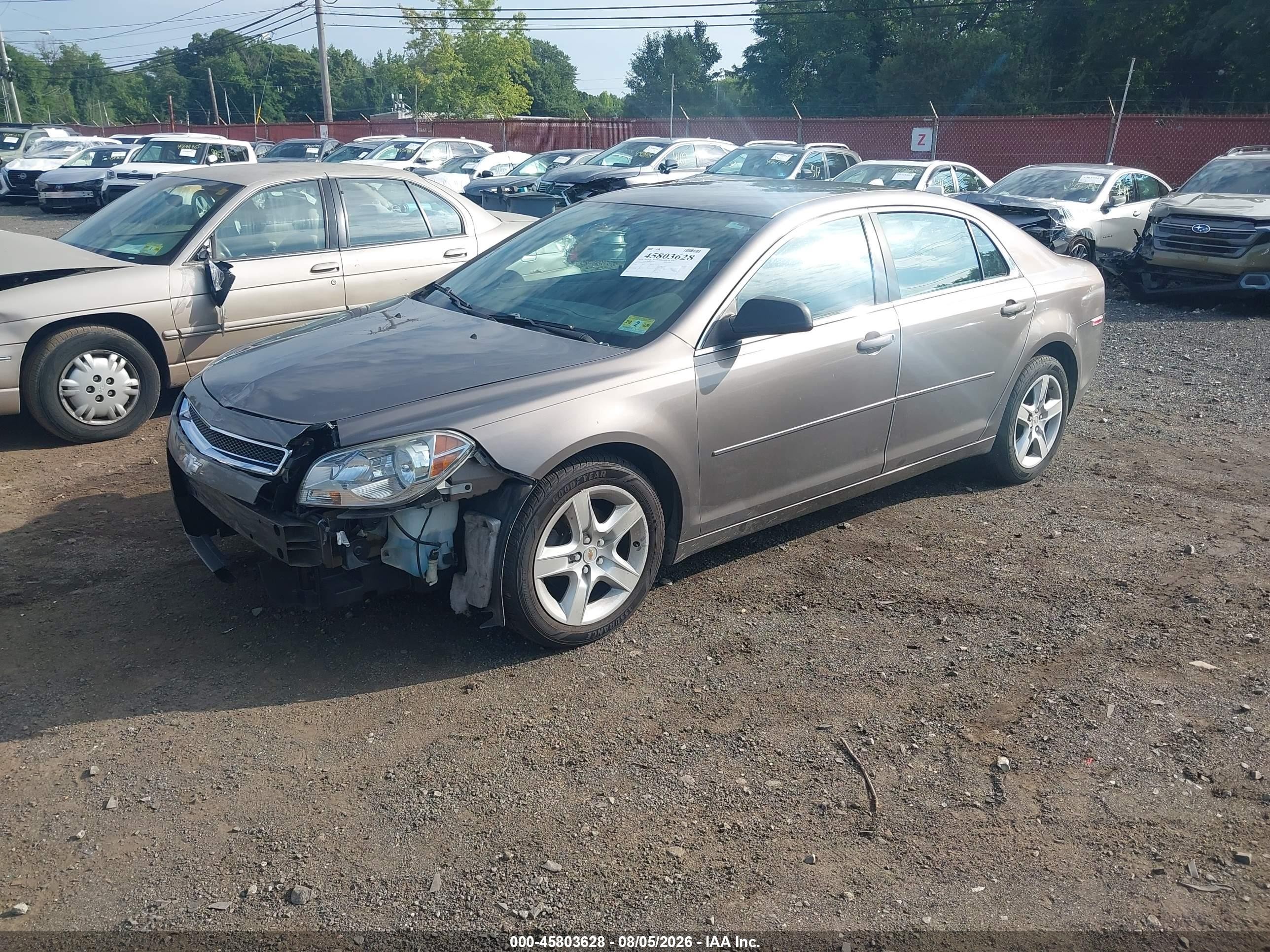 2012 Chevrolet Malibu Ls Brown vin: 1G1ZB5E08CF114829