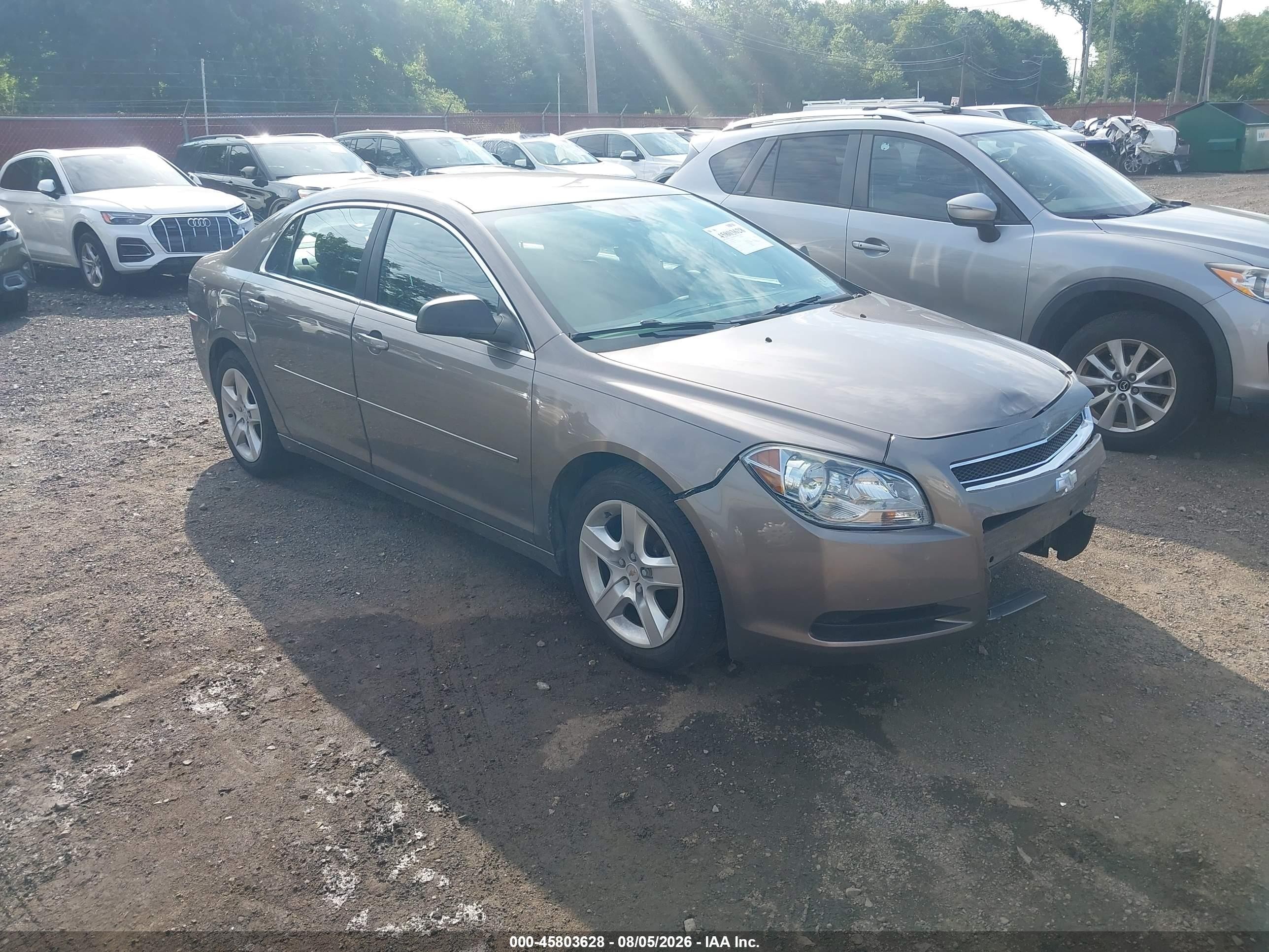 2012 Chevrolet Malibu Ls Brown vin: 1G1ZB5E08CF114829