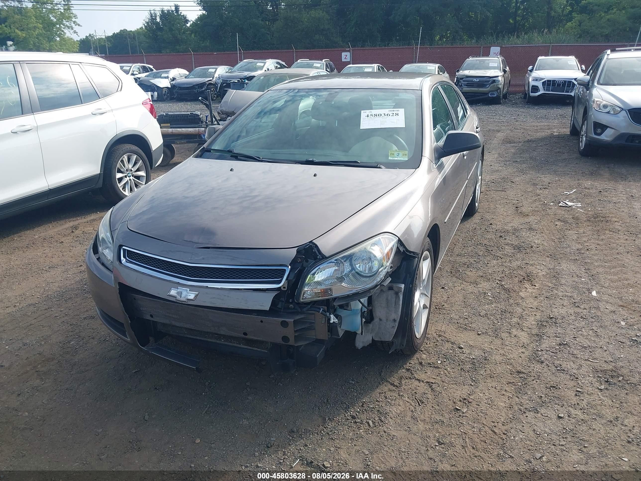 2012 Chevrolet Malibu Ls Brown vin: 1G1ZB5E08CF114829