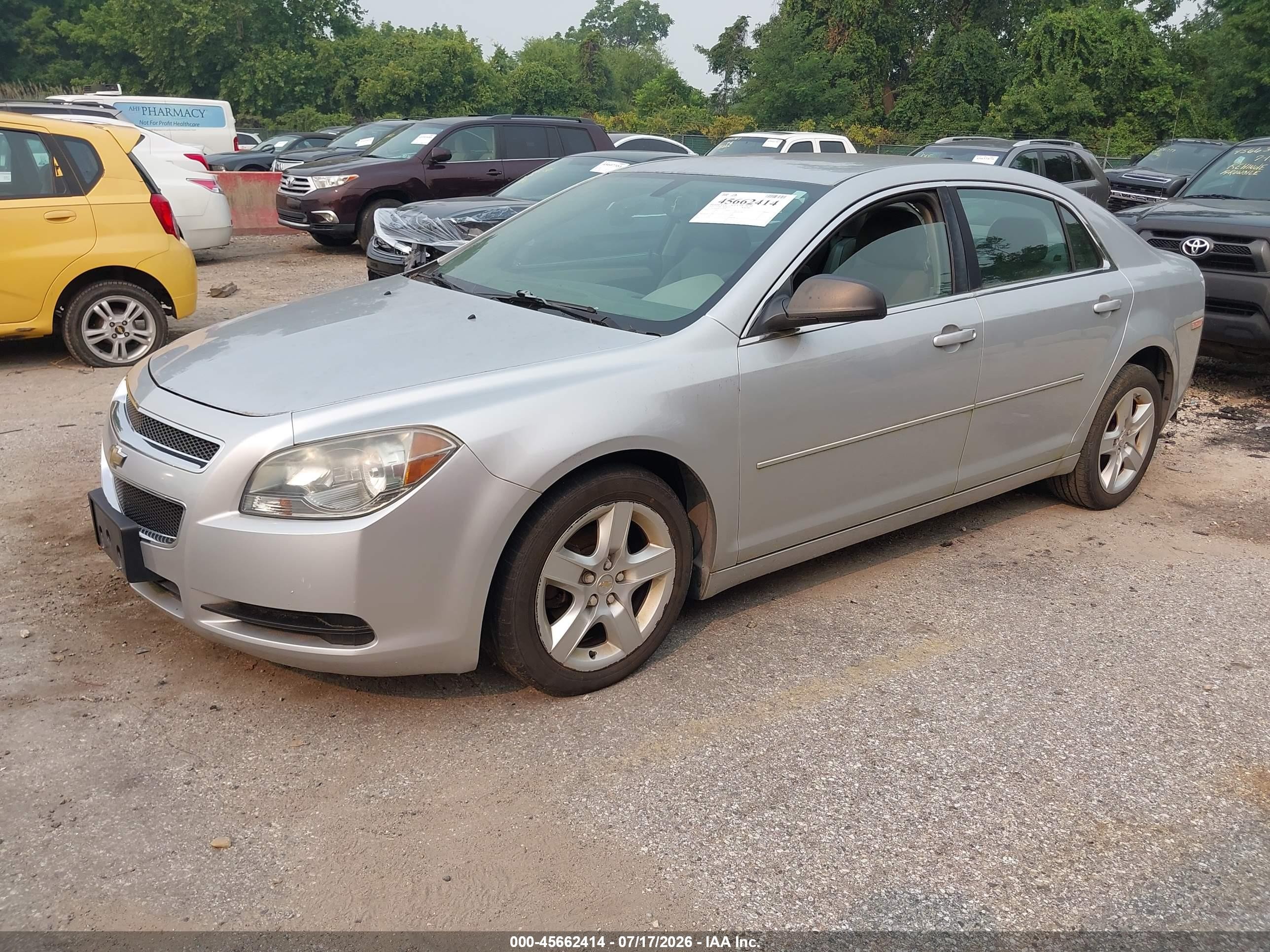 2012 Chevrolet Malibu Ls Silver vin: 1G1ZB5E08CF150326