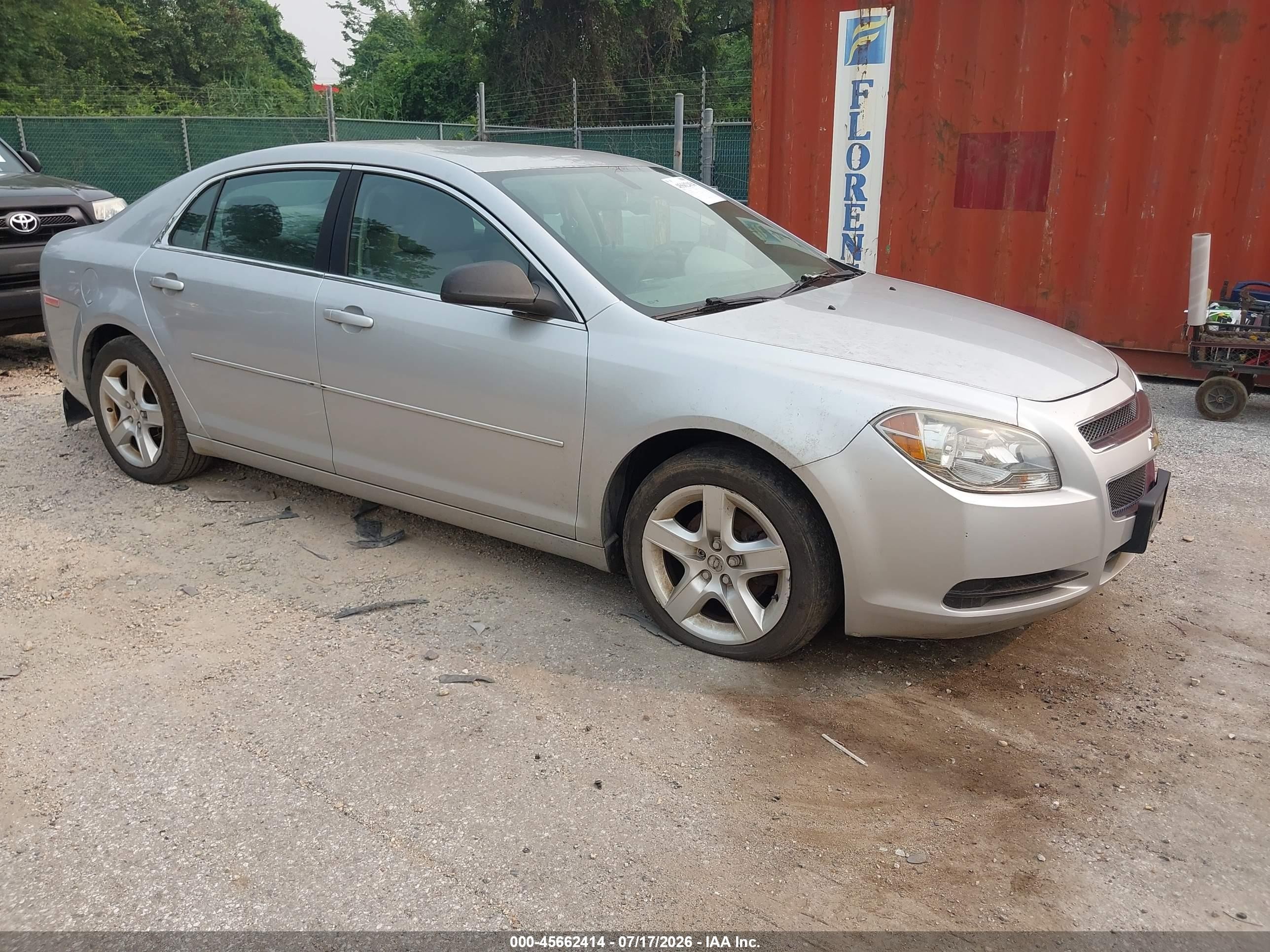 2012 Chevrolet Malibu Ls Silver vin: 1G1ZB5E08CF150326