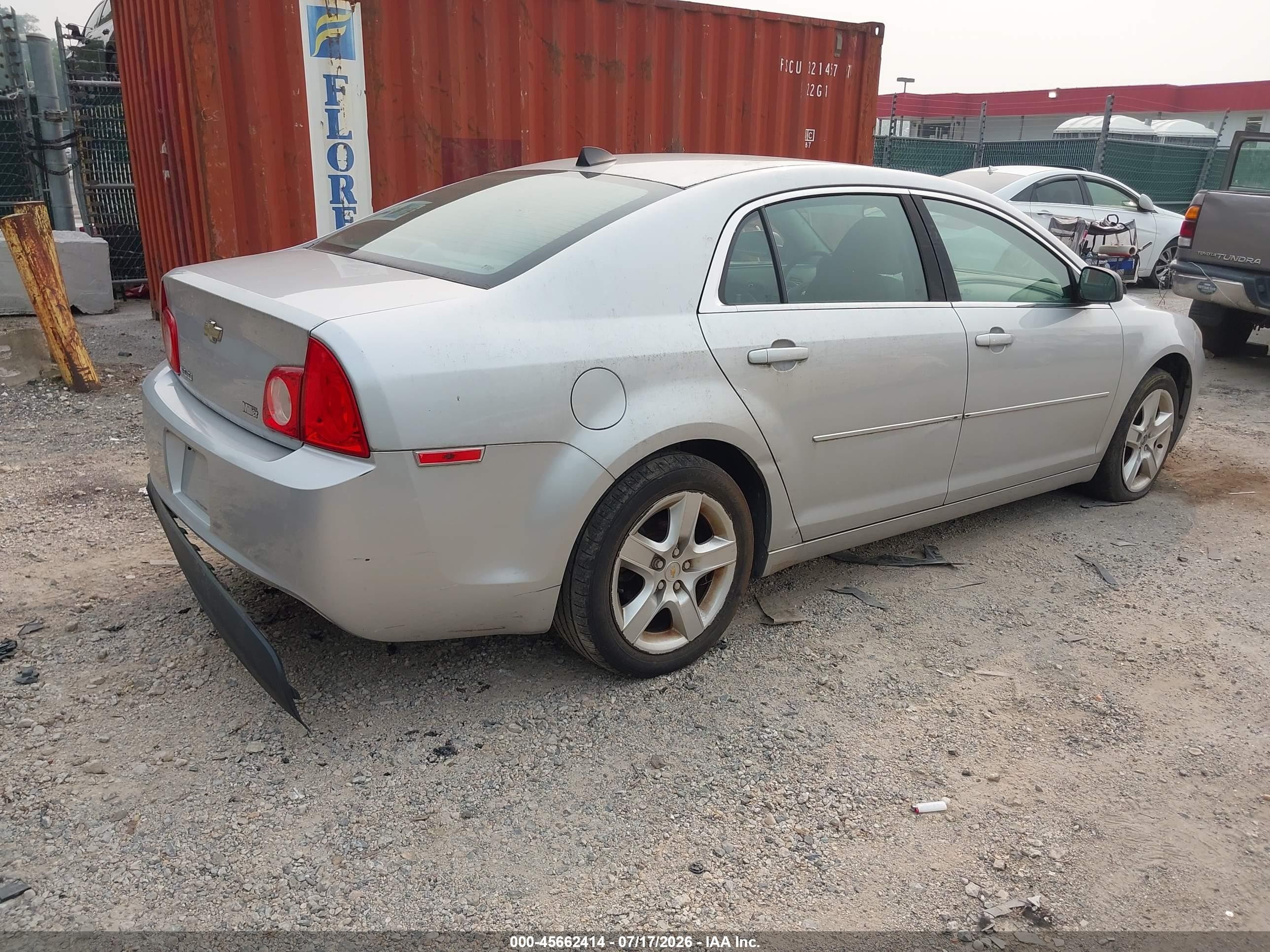 2012 Chevrolet Malibu Ls Silver vin: 1G1ZB5E08CF150326