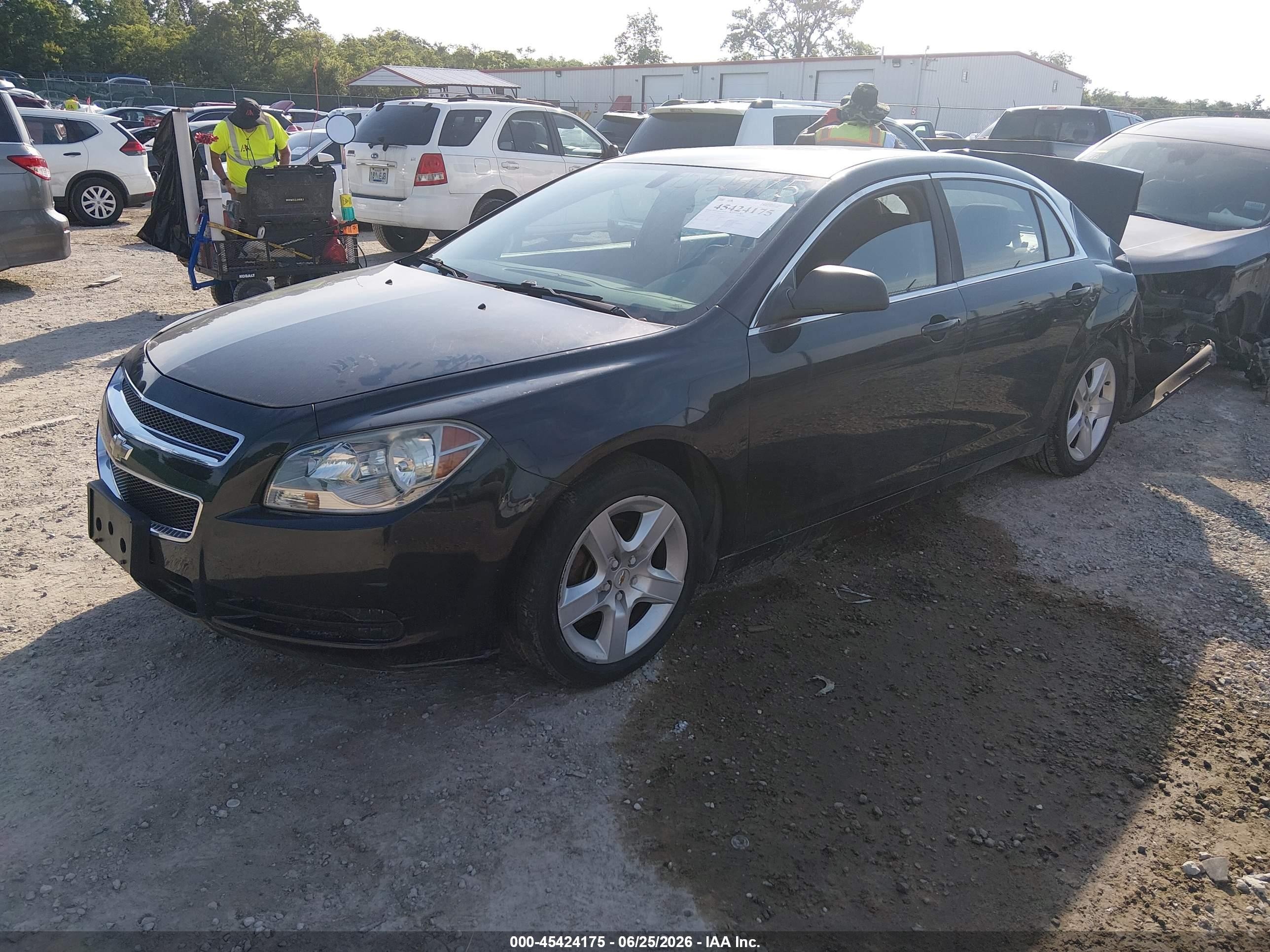 2012 Chevrolet Malibu Ls Black vin: 1G1ZB5E08CF222271