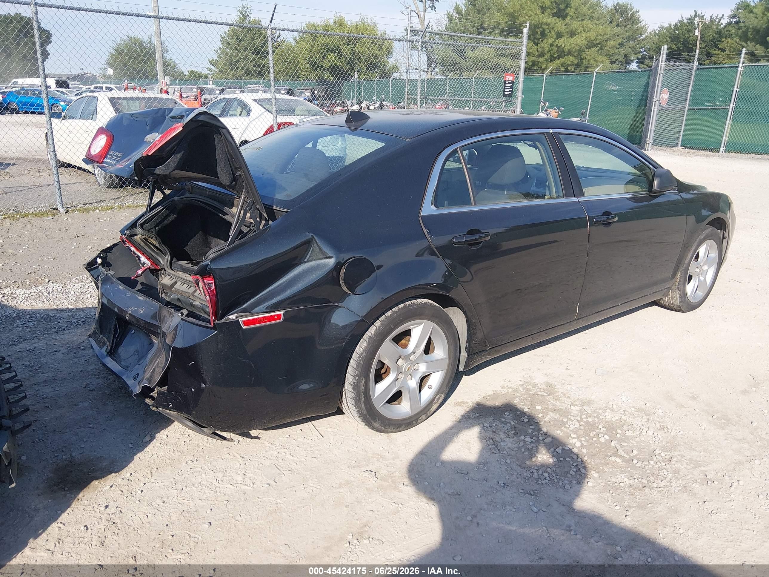2012 Chevrolet Malibu Ls Black vin: 1G1ZB5E08CF222271