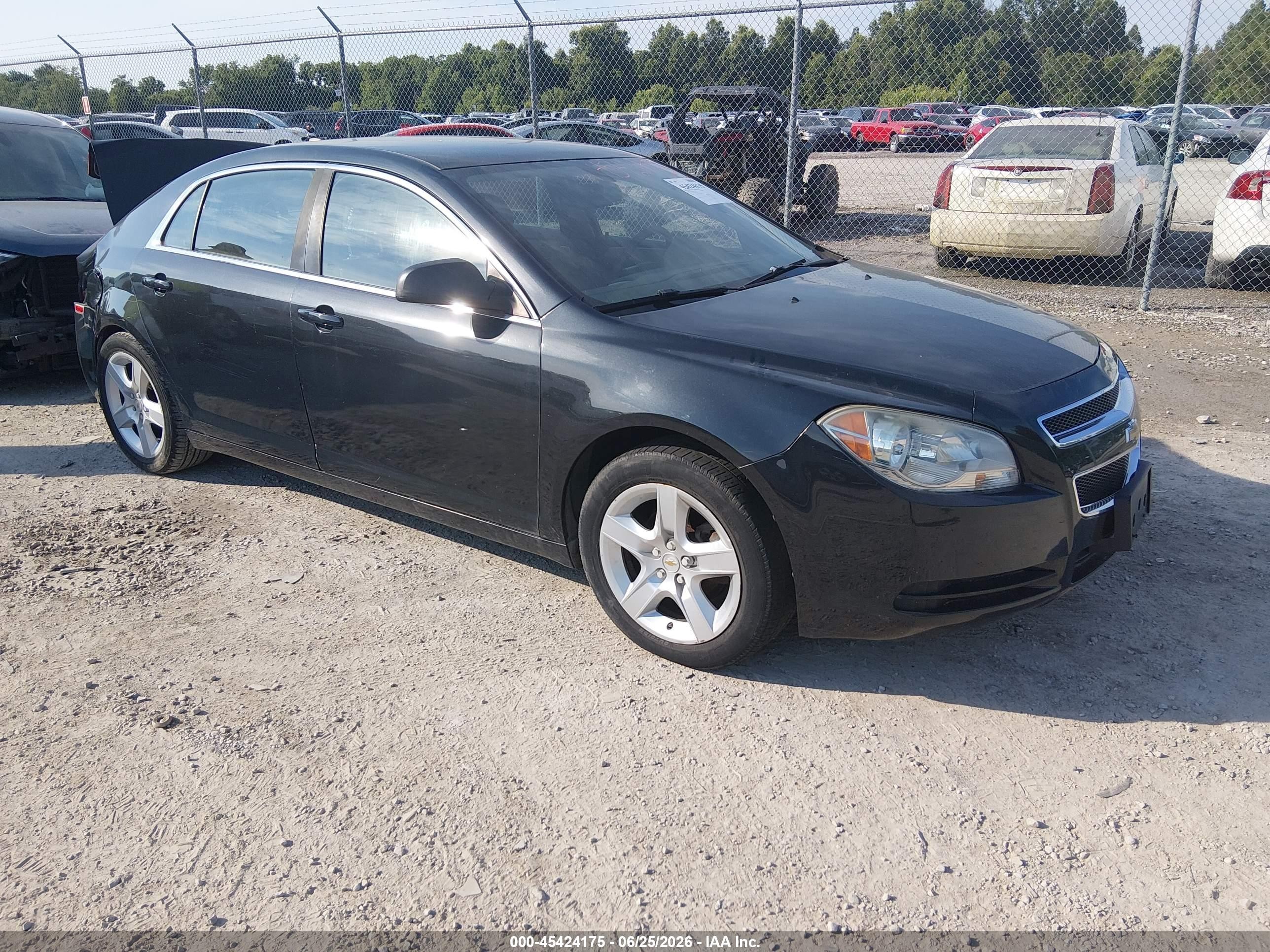 2012 Chevrolet Malibu Ls Black vin: 1G1ZB5E08CF222271