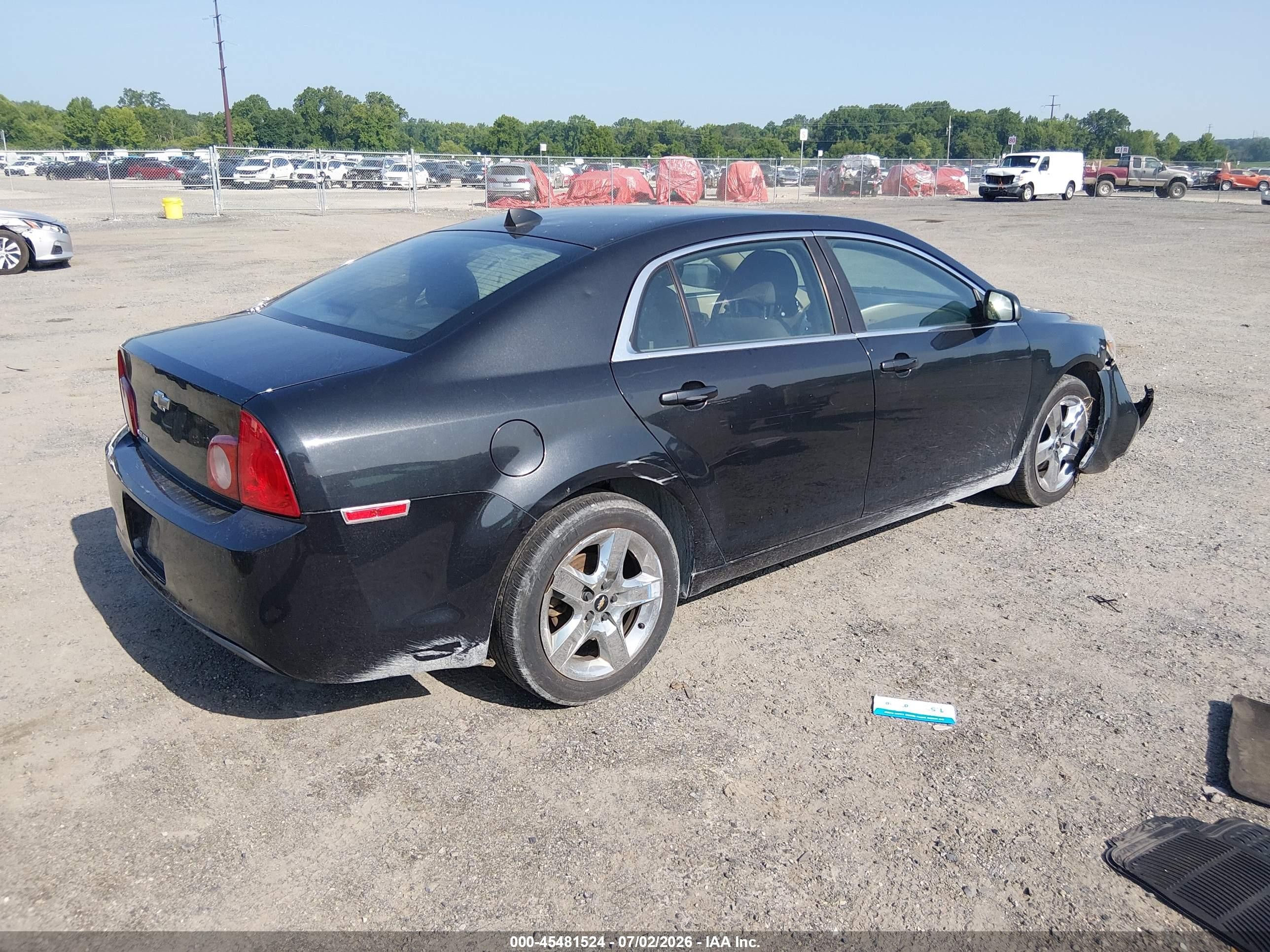 2012 Chevrolet Malibu Ls Black vin: 1G1ZB5E08CF265878