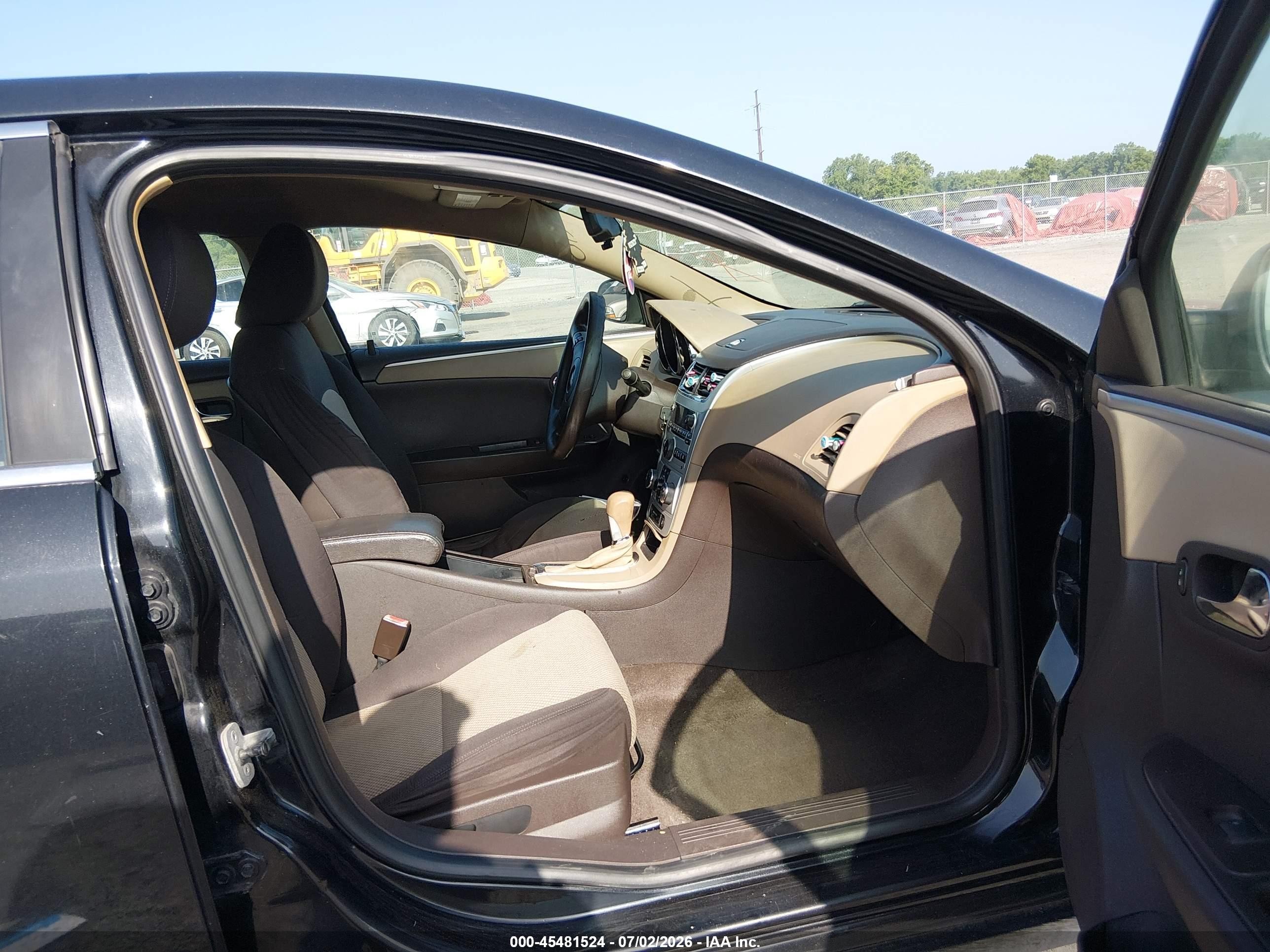 2012 Chevrolet Malibu Ls Black vin: 1G1ZB5E08CF265878