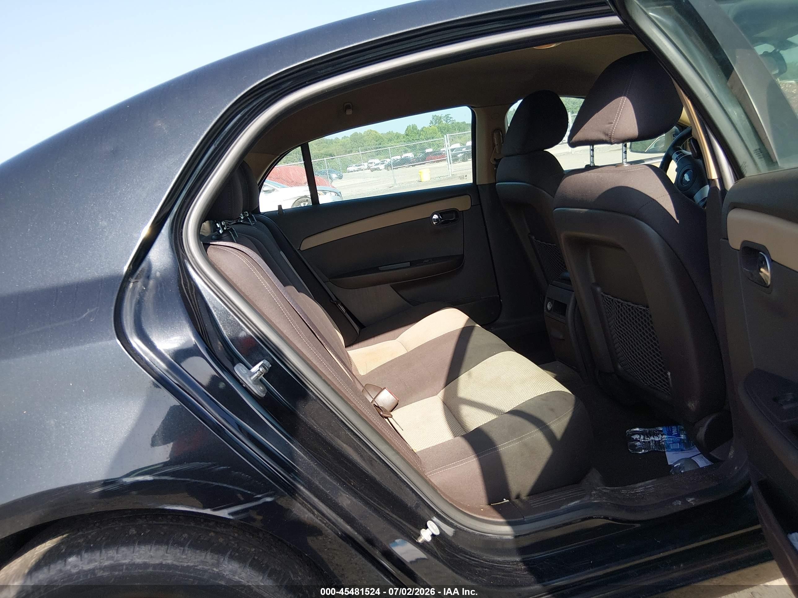 2012 Chevrolet Malibu Ls Black vin: 1G1ZB5E08CF265878