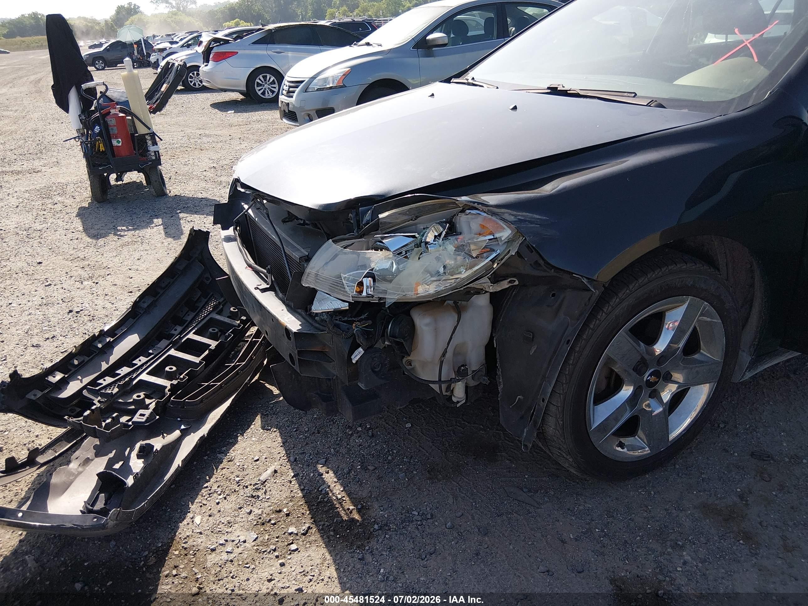 2012 Chevrolet Malibu Ls Black vin: 1G1ZB5E08CF265878