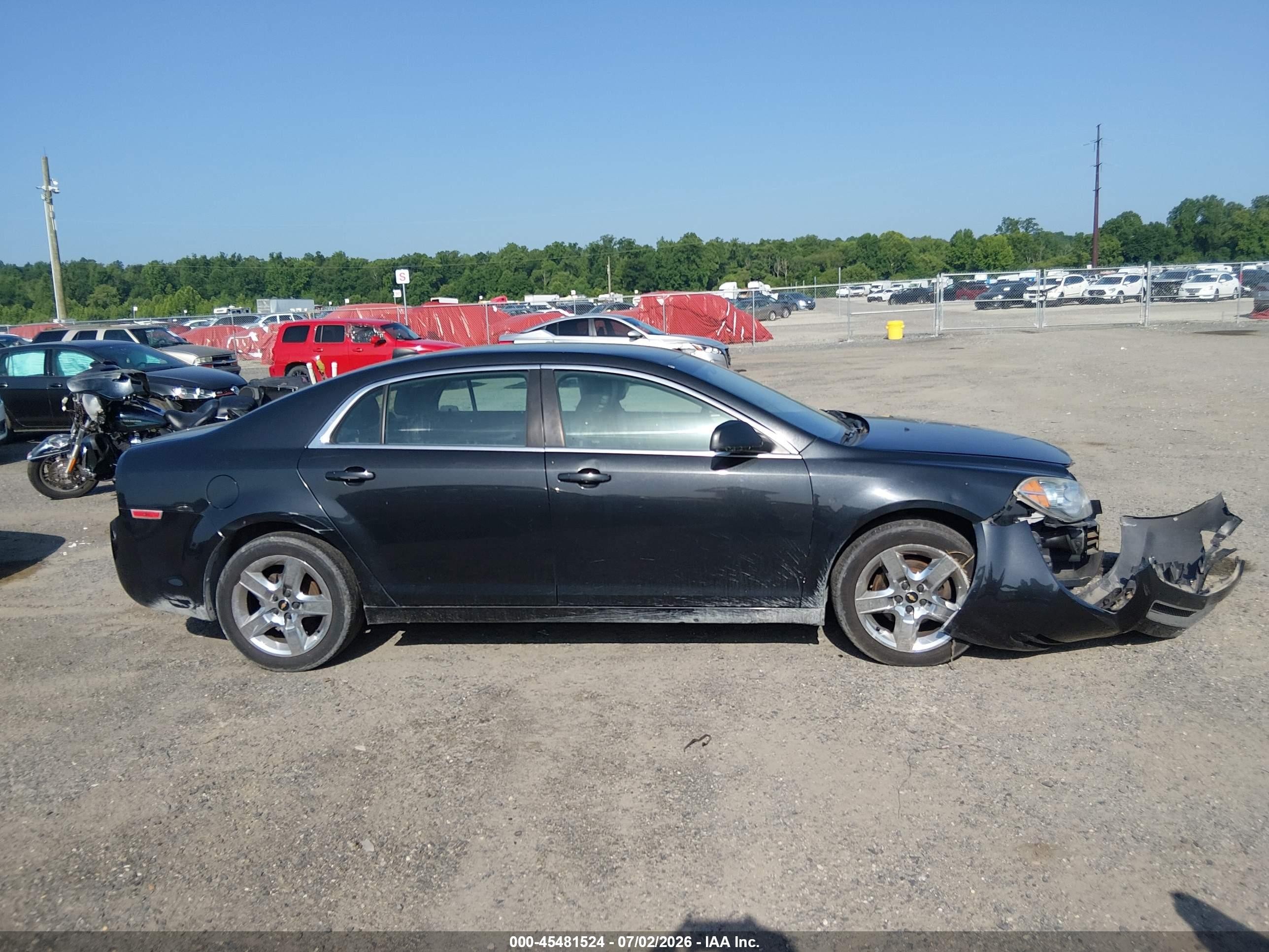 2012 Chevrolet Malibu Ls Black vin: 1G1ZB5E08CF265878