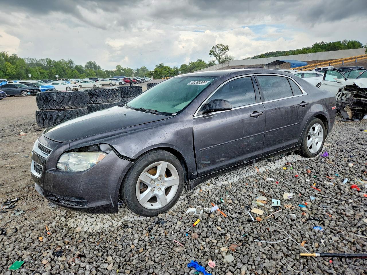 2012 Chevrolet Malibu Ls Charcoal vin: 1G1ZB5E08CF292031