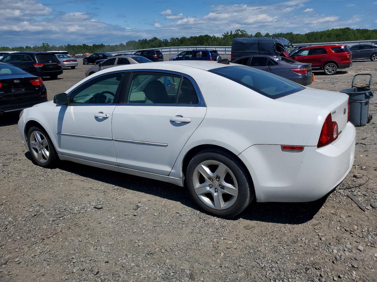 2012 Chevrolet Malibu Ls White vin: 1G1ZB5E09CF173193