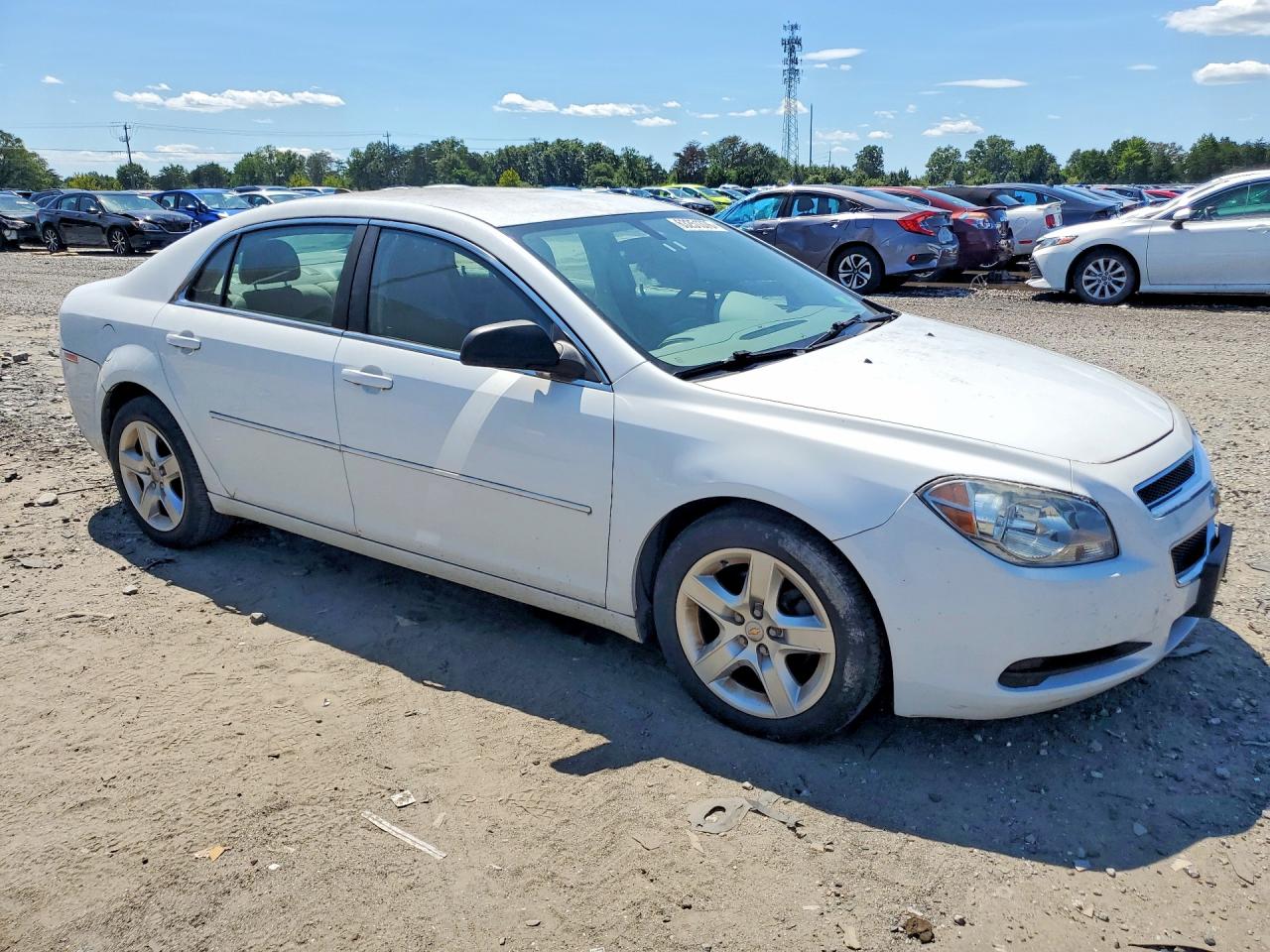 2012 Chevrolet Malibu Ls White vin: 1G1ZB5E09CF173193