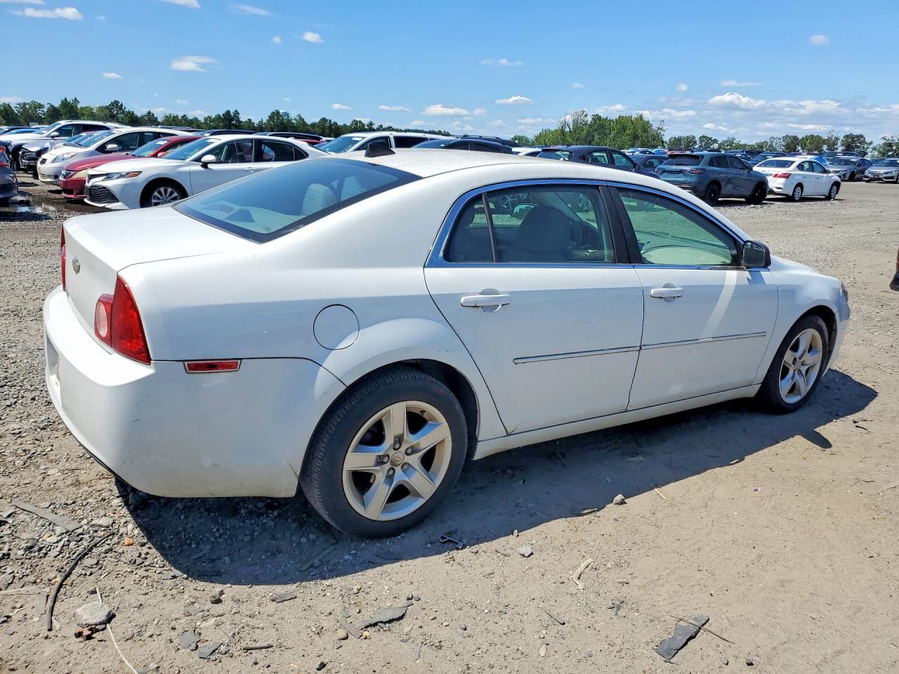 2012 Chevrolet Malibu Ls White vin: 1G1ZB5E09CF173193