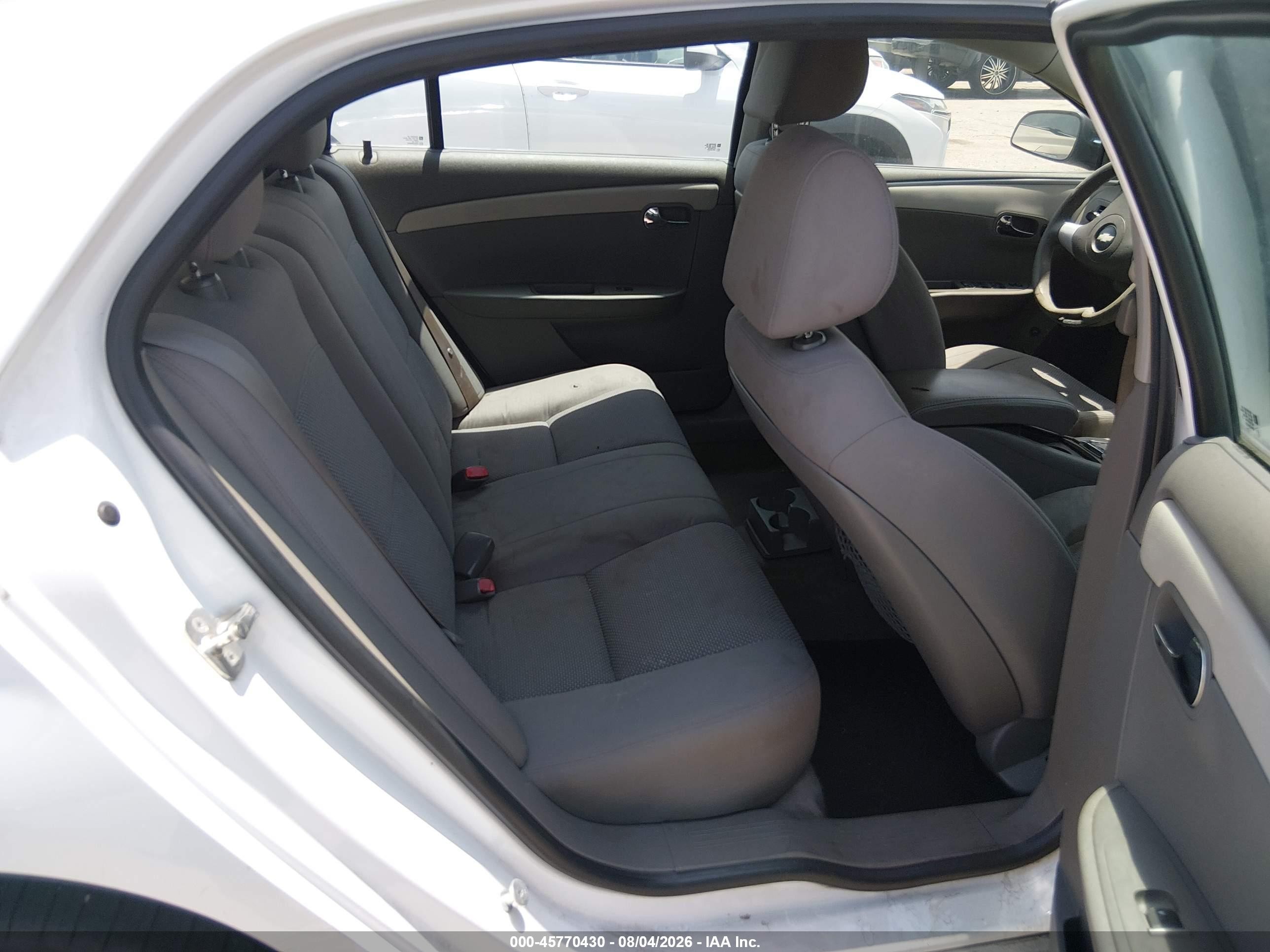 2012 Chevrolet Malibu Ls White vin: 1G1ZB5E09CF242853