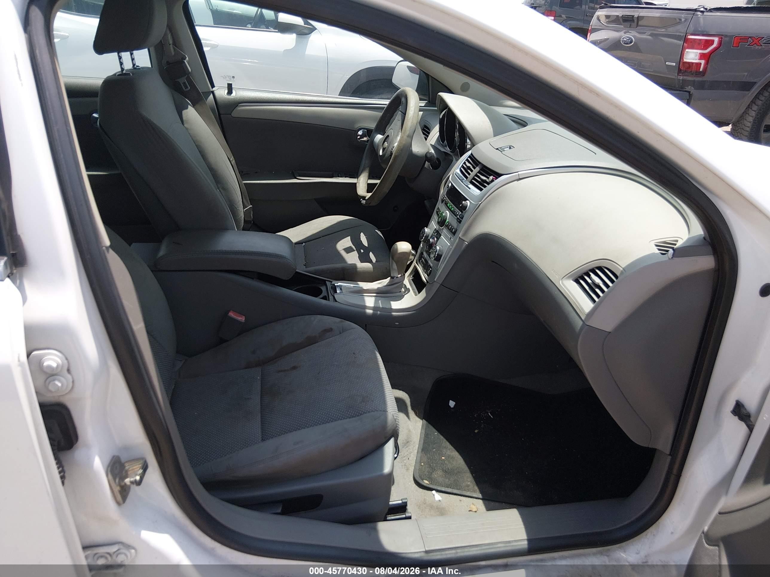 2012 Chevrolet Malibu Ls White vin: 1G1ZB5E09CF242853